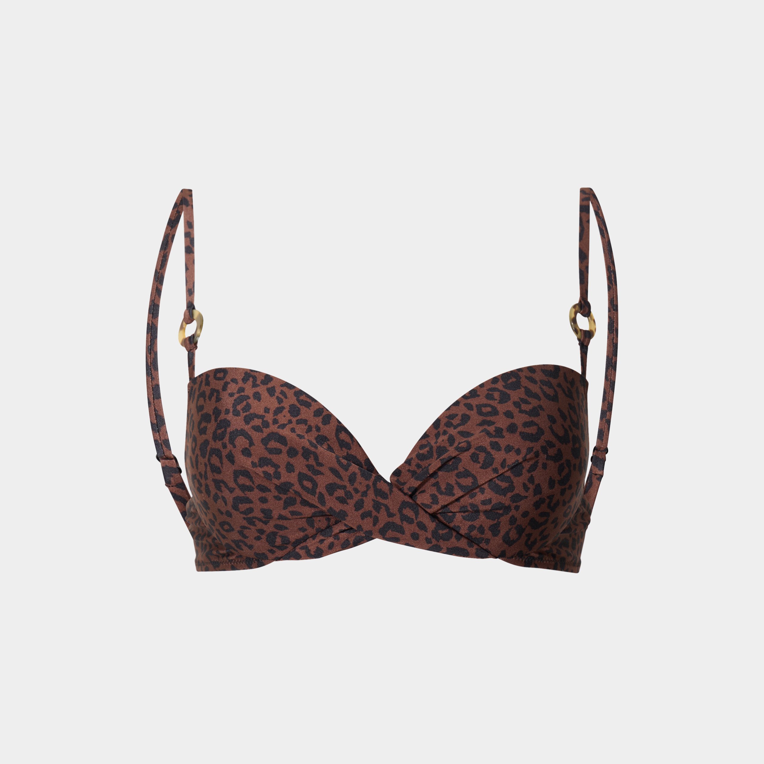 haut de maillot de bain push up marron femme Haut de maillot de bain push up marron femme