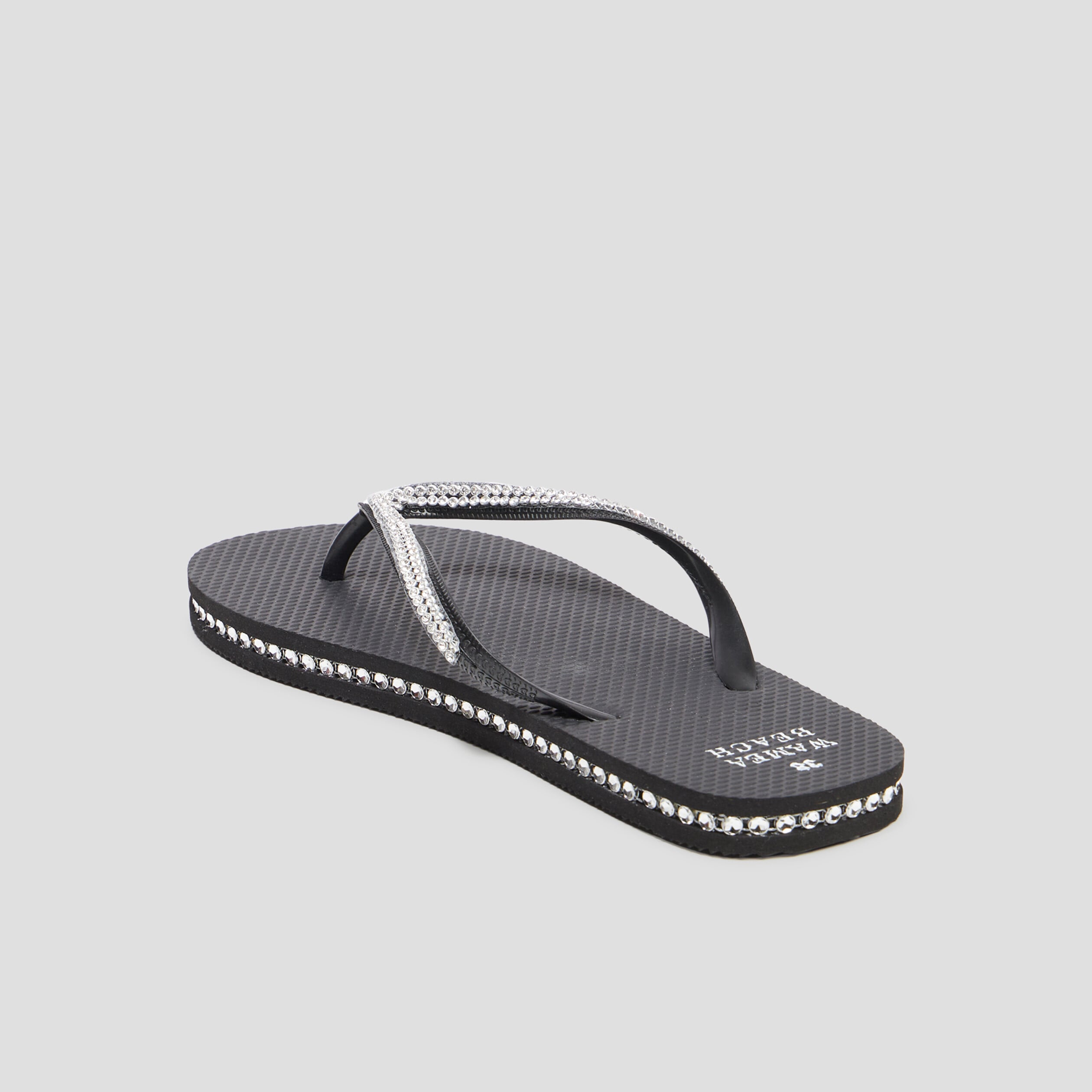 Tongs avec strass Wamea Beach noir femme