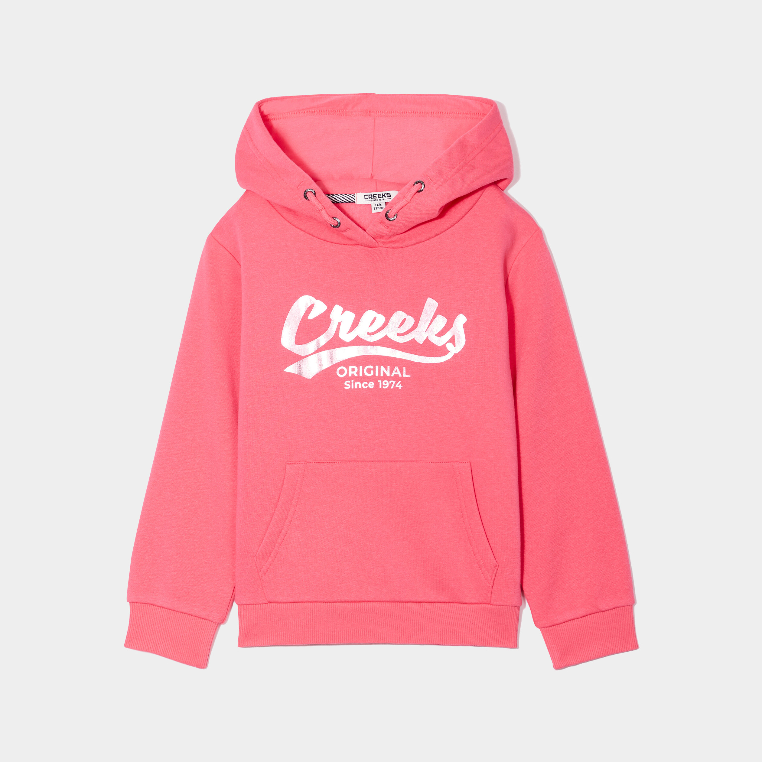 sweat a capuche hoodie a logo creeks rose vif fille Sweat à capuche hoodie à logo Creeks rose vif fille