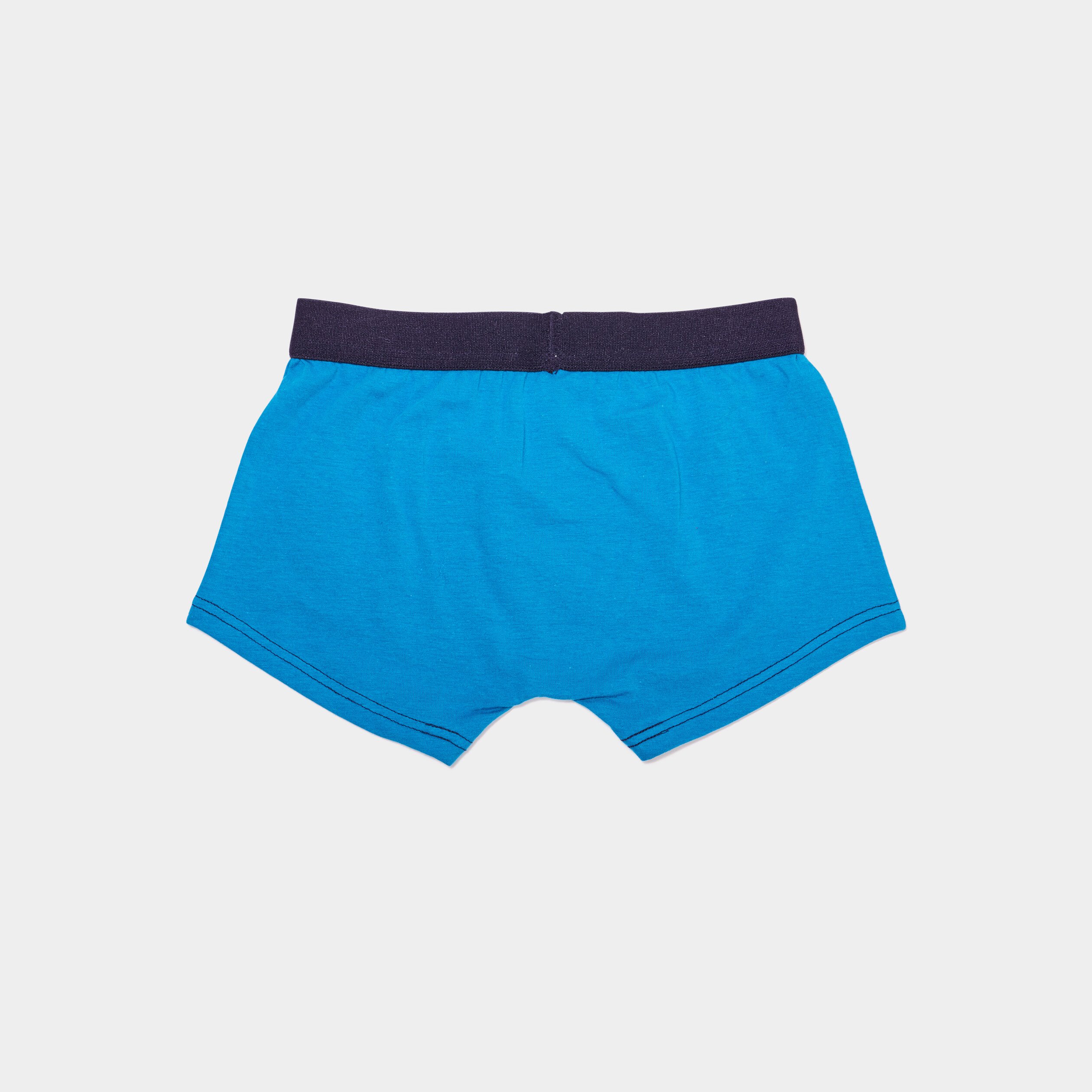 lot 5 boxers coton bleu garcon Lot 5 boxers coton bleu garçon
