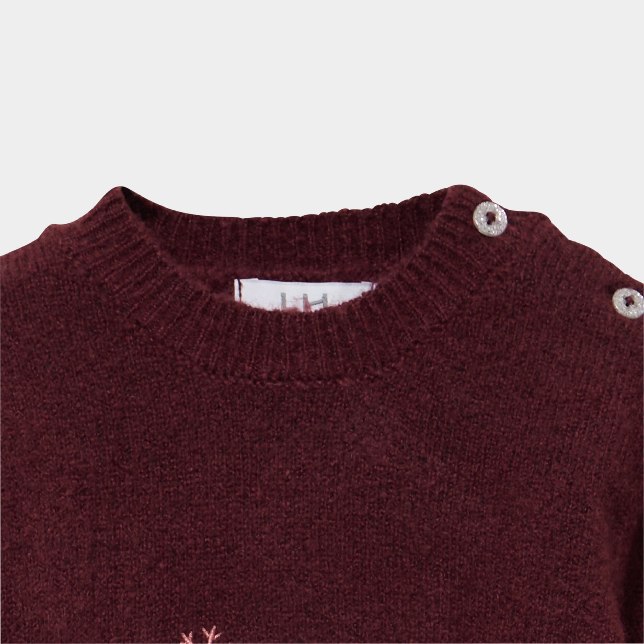 Ensemble robe pull et collants violet fonc&eacute; b&eacute;b&eacute; fille