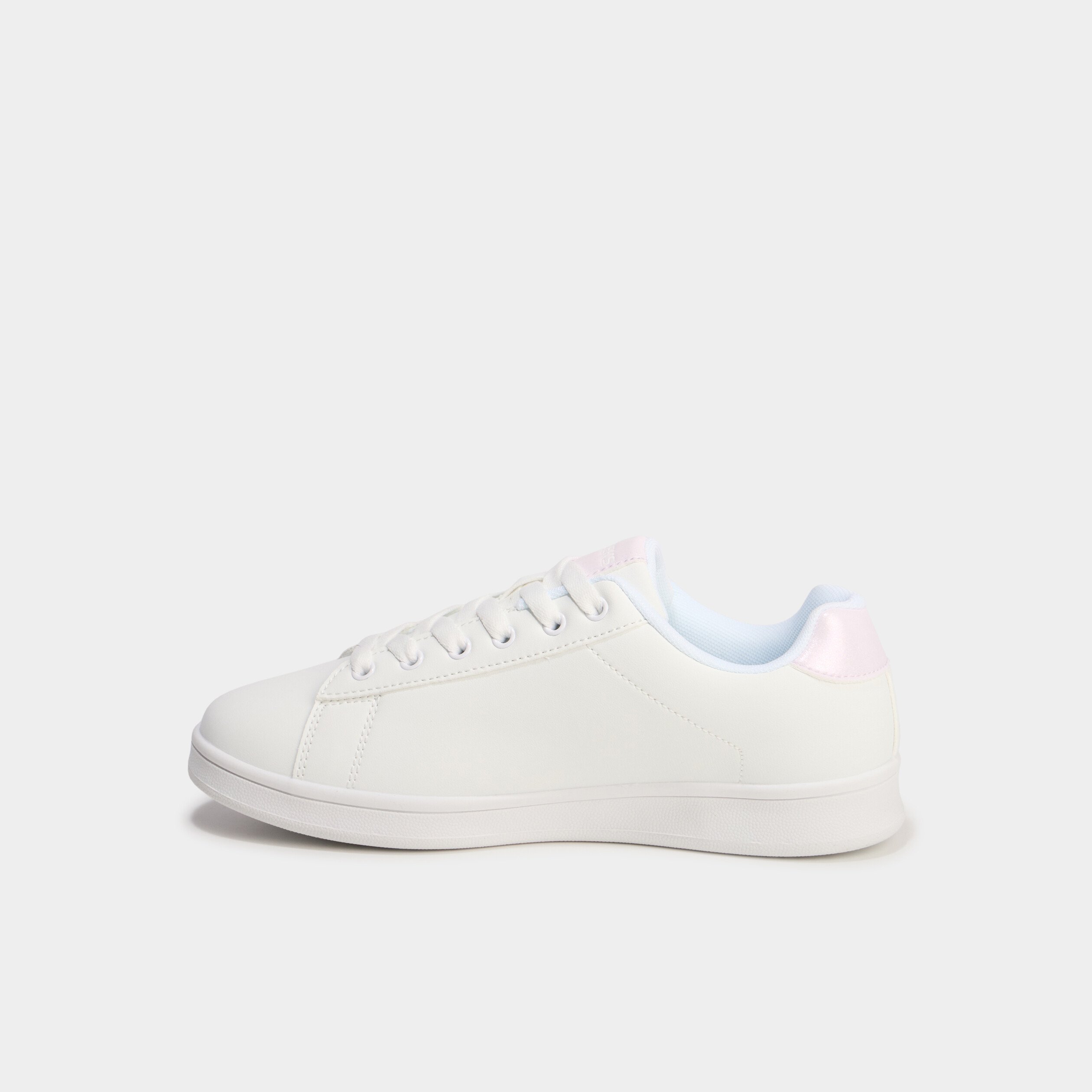 tennis basses a lacets et sequins blanc fille Tennis basses à lacets et sequins blanc fille