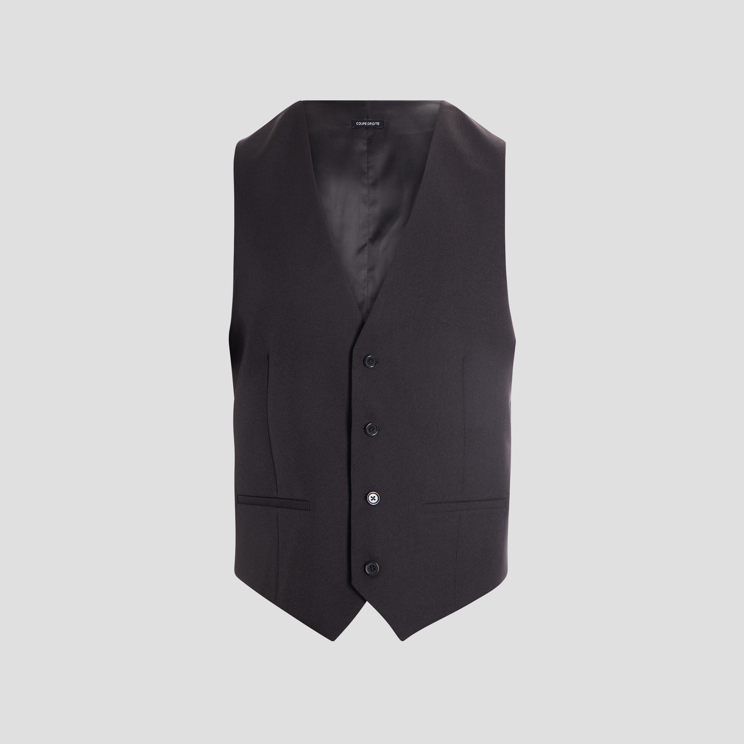 gilet de costume sans manches noir homme Gilet de costume sans manches noir homme