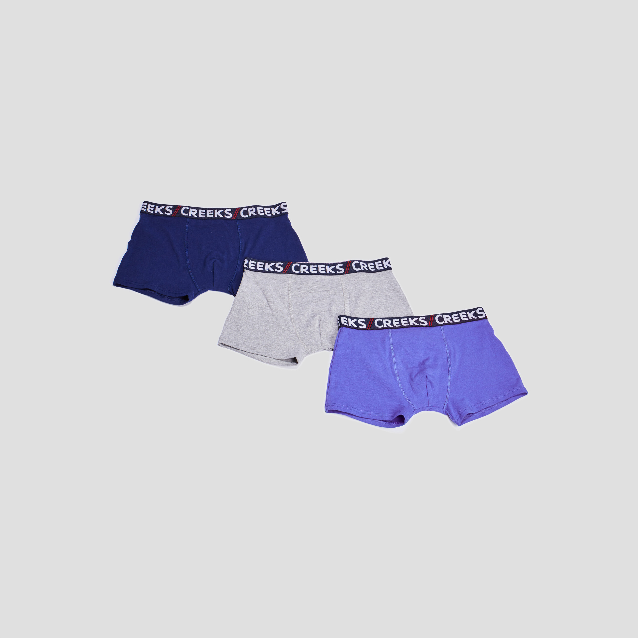 lot 3 boxers creeks bleu electrique garcon Lot 3 boxers Creeks bleu electrique garçon