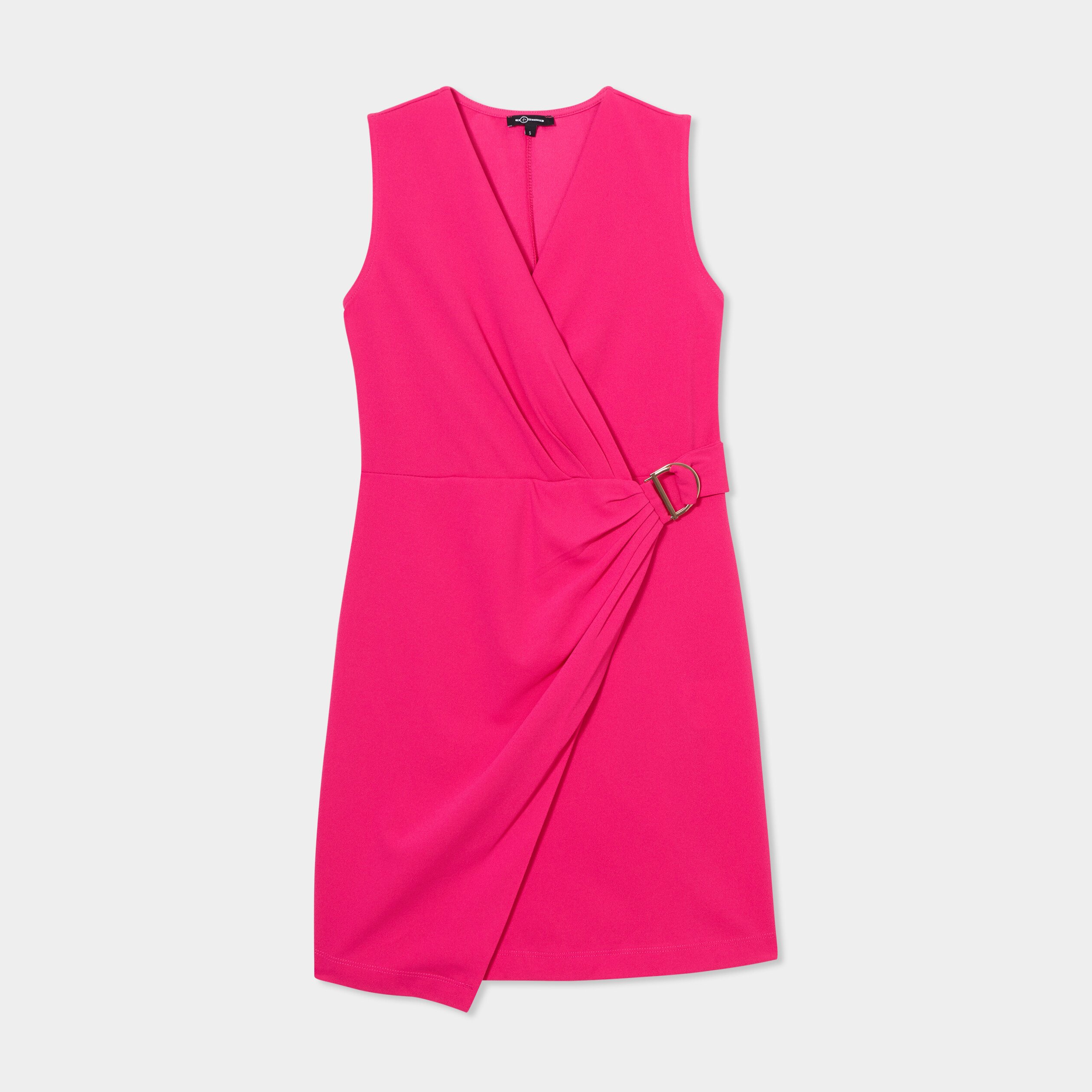 robe portefeuille boucle mosquitos rose fushia femme Robe portefeuille boucle Mosquitos rose fushia femme