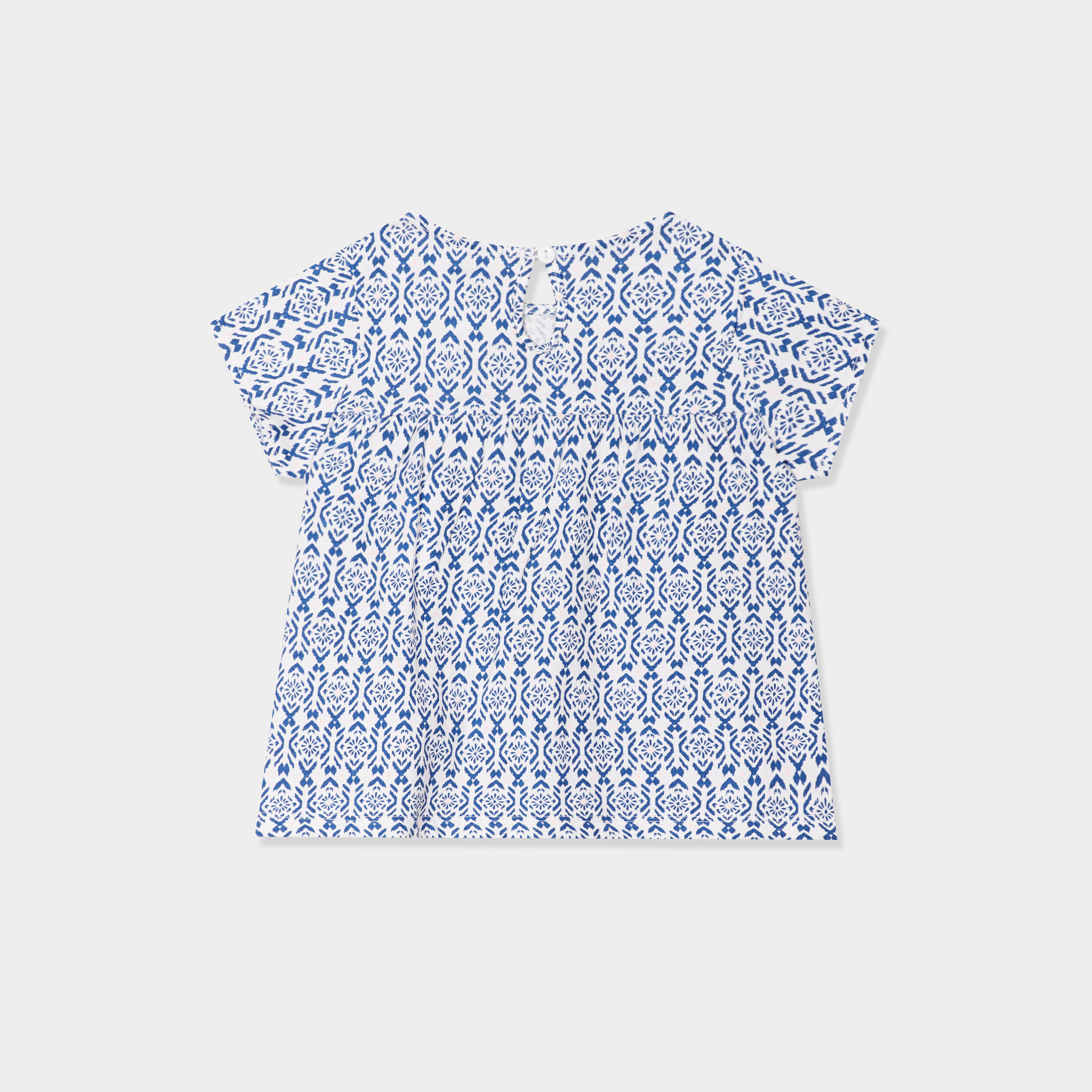 ensemble 2 pieces t shirt et short coton ecru bebef Ensemble 2 pièces t-shirt et short coton ecru bébé fille