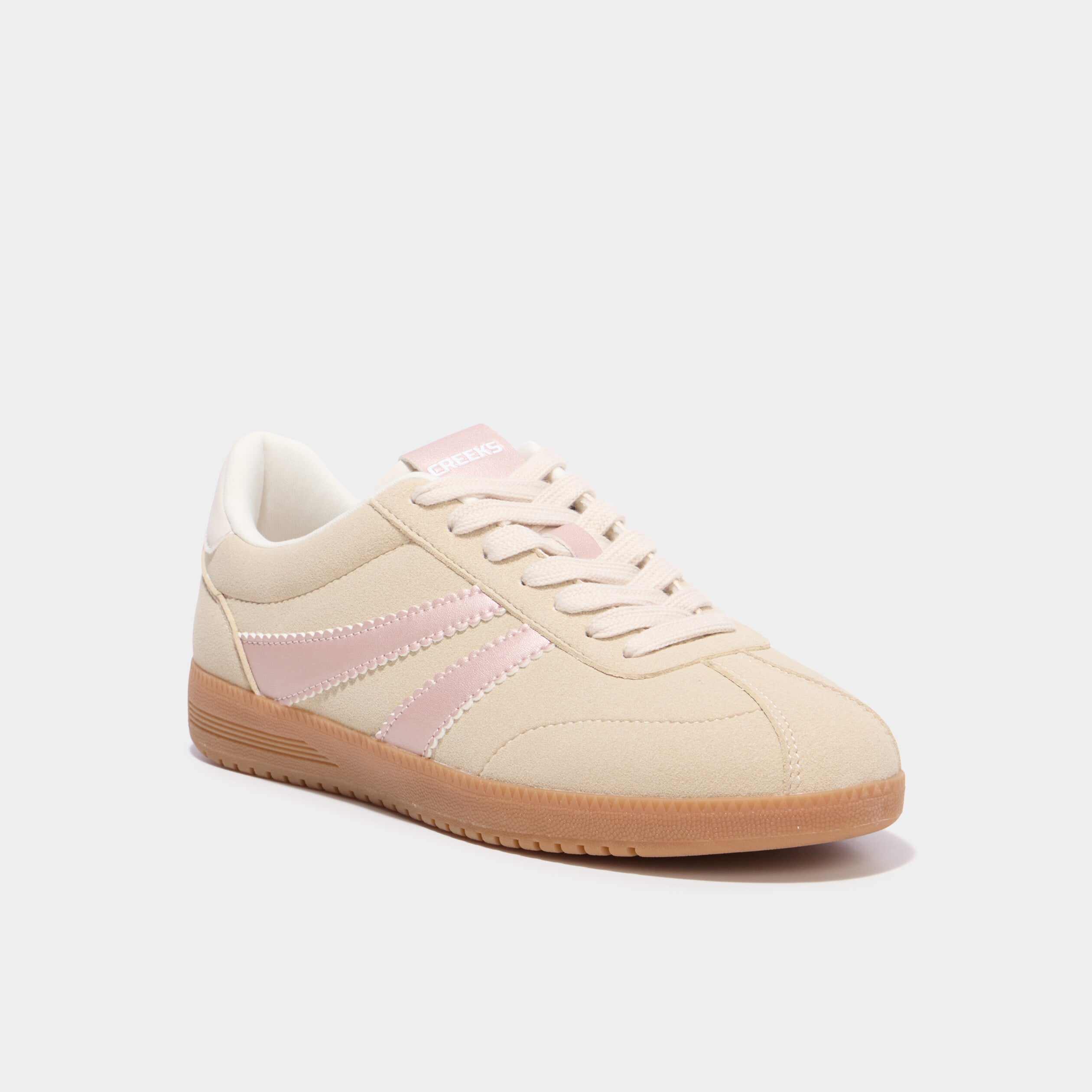 Tennis basses &agrave; lacets sable femme