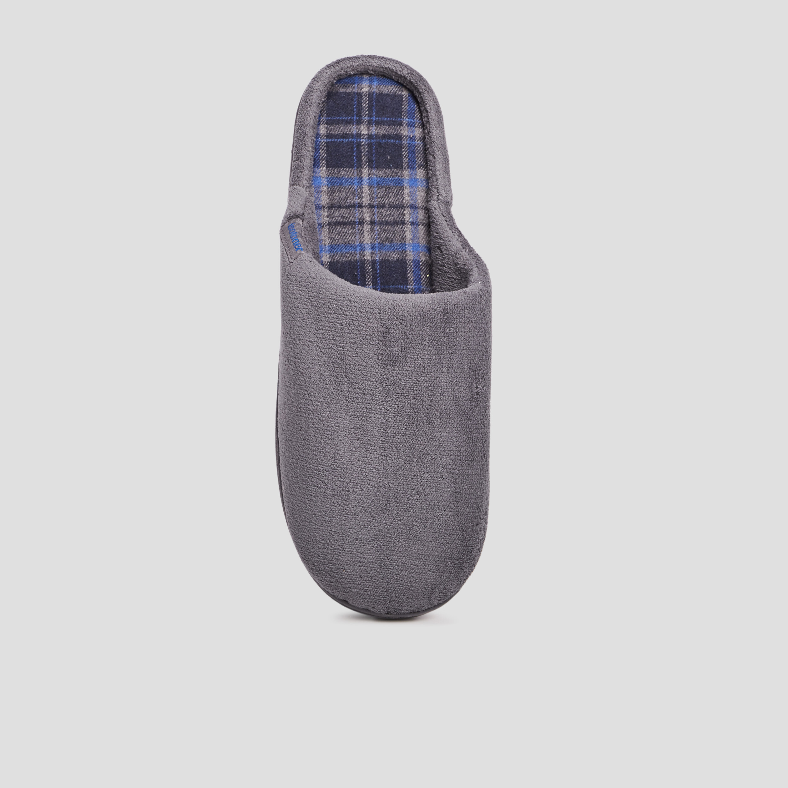 chaussons mules gris homme Chaussons mules gris homme