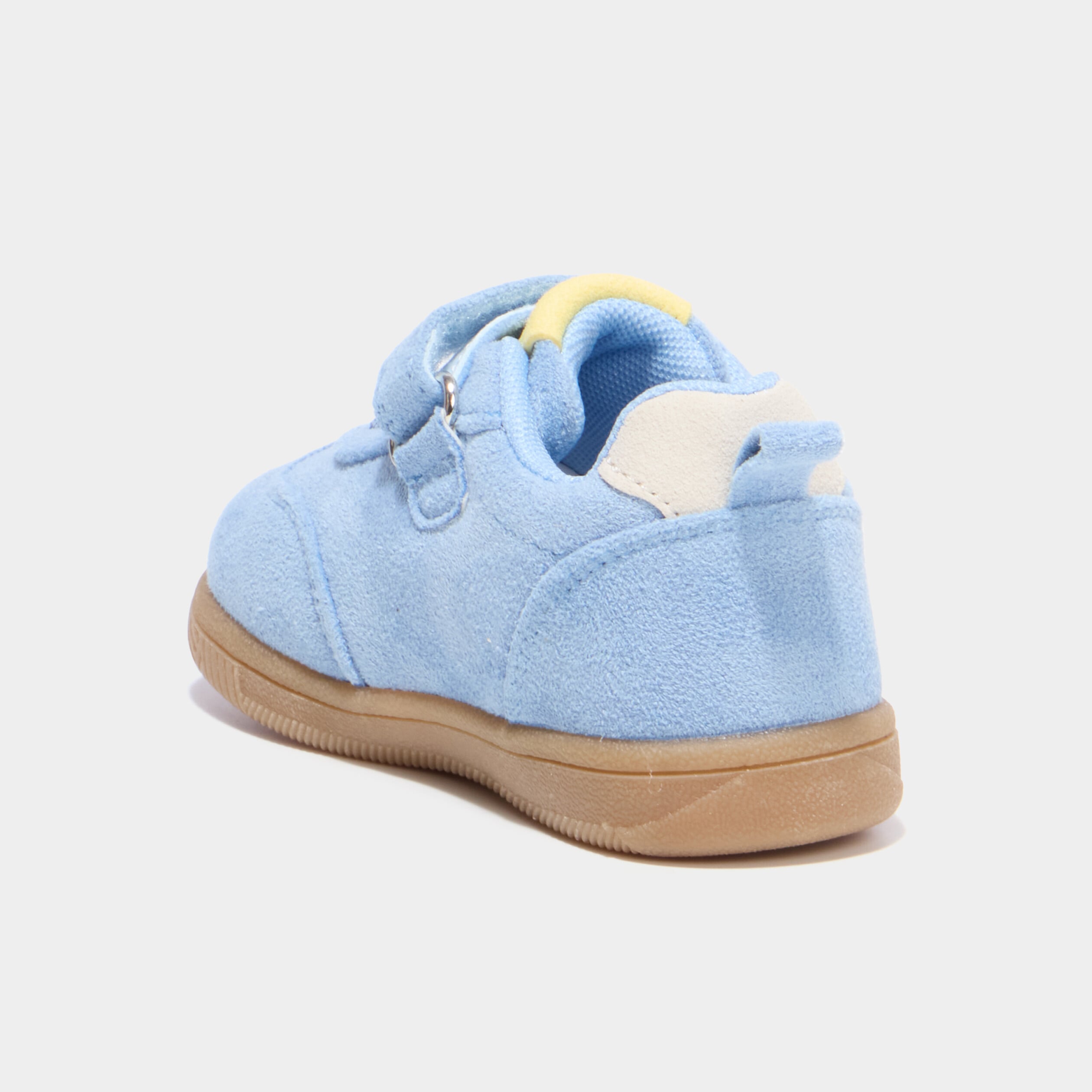 Tennis basses su&eacute;dine semelle souple bleu ciel b&eacute;b&eacute; gar&ccedil;on