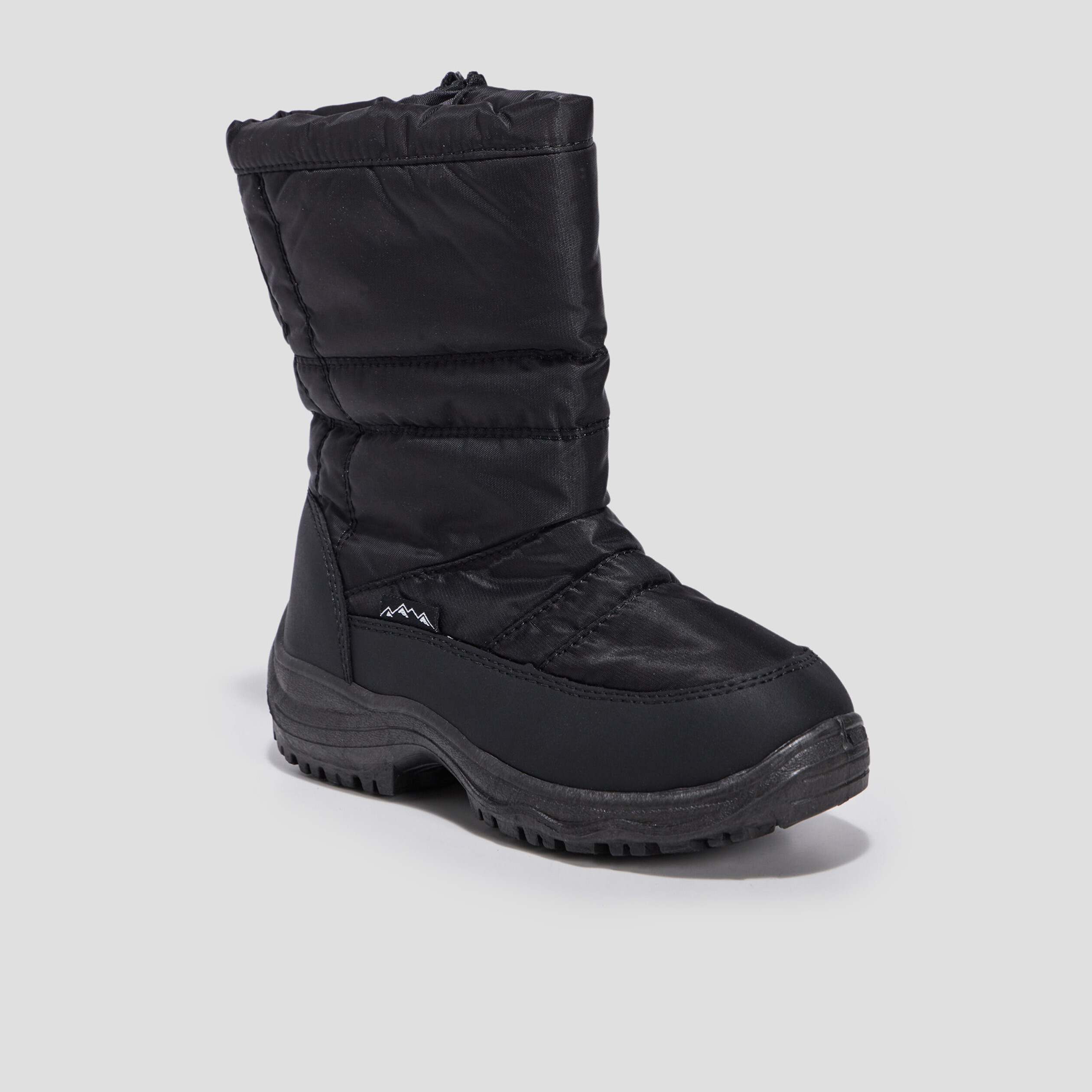 bottes de neige semelle crantee noir garcon Bottes de neige semelle crantée noir garçon
