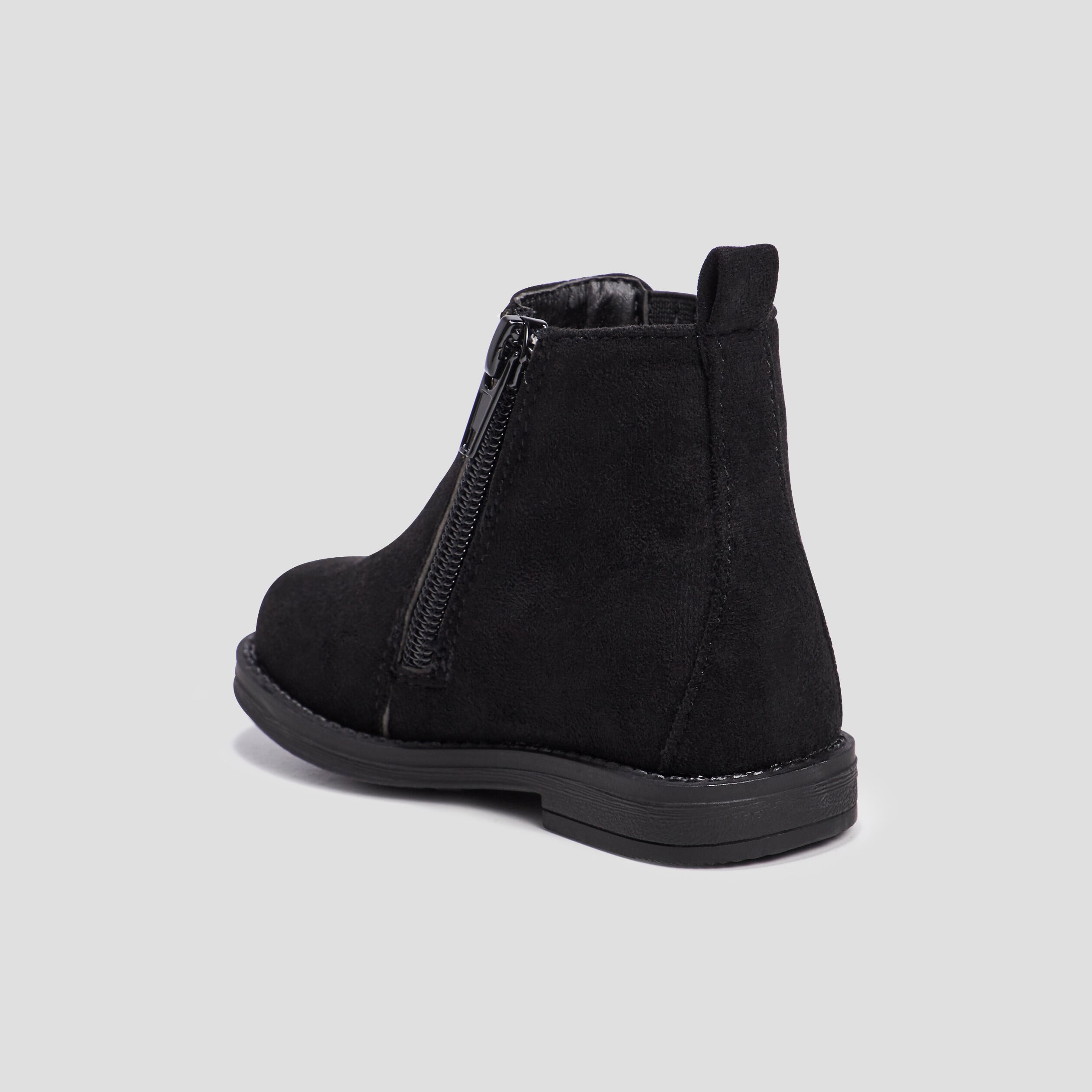 Bottines paillet&eacute; chelsea zipp&eacute;es noir b&eacute;b&eacute; fille