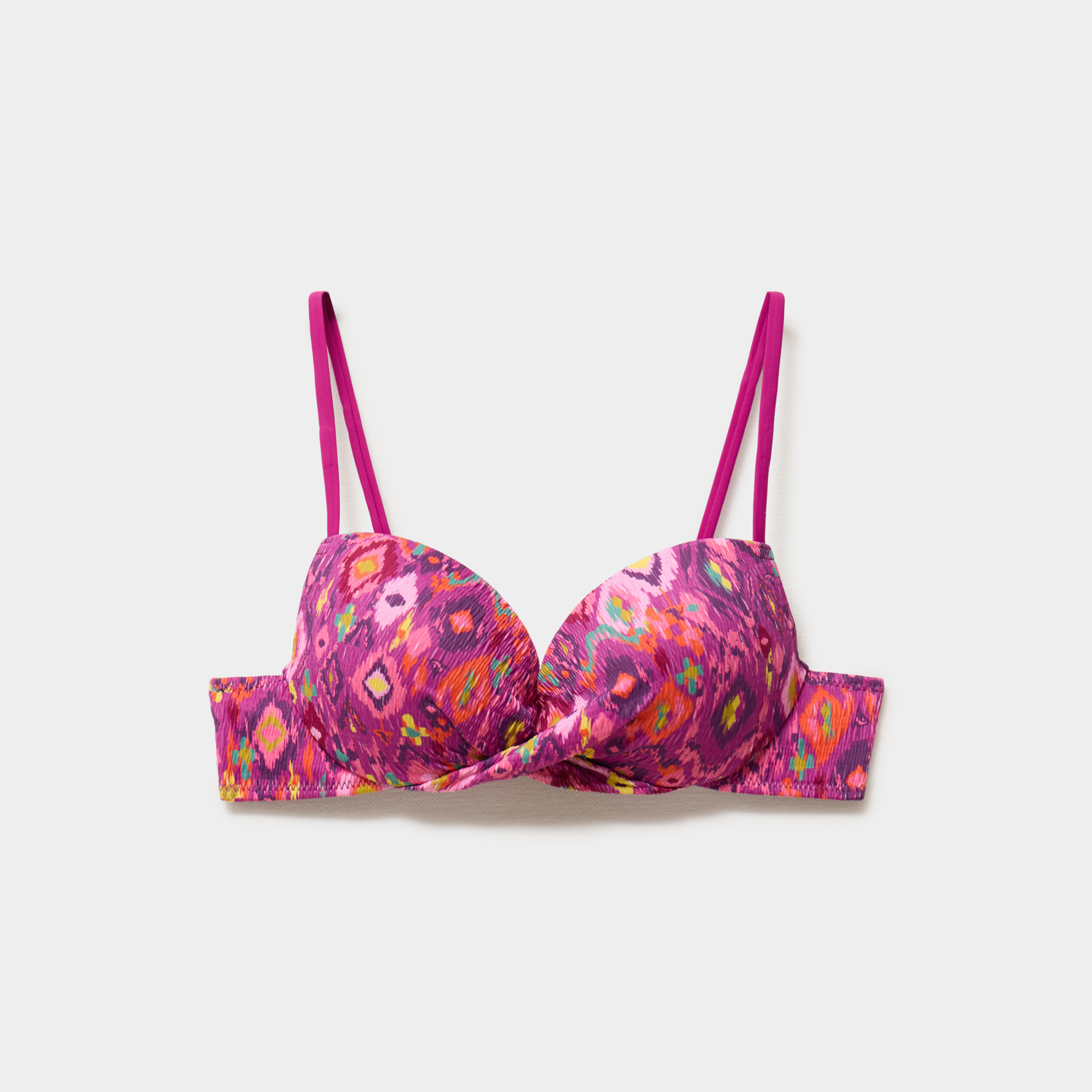 Haut de maillot de bain push up violet femme