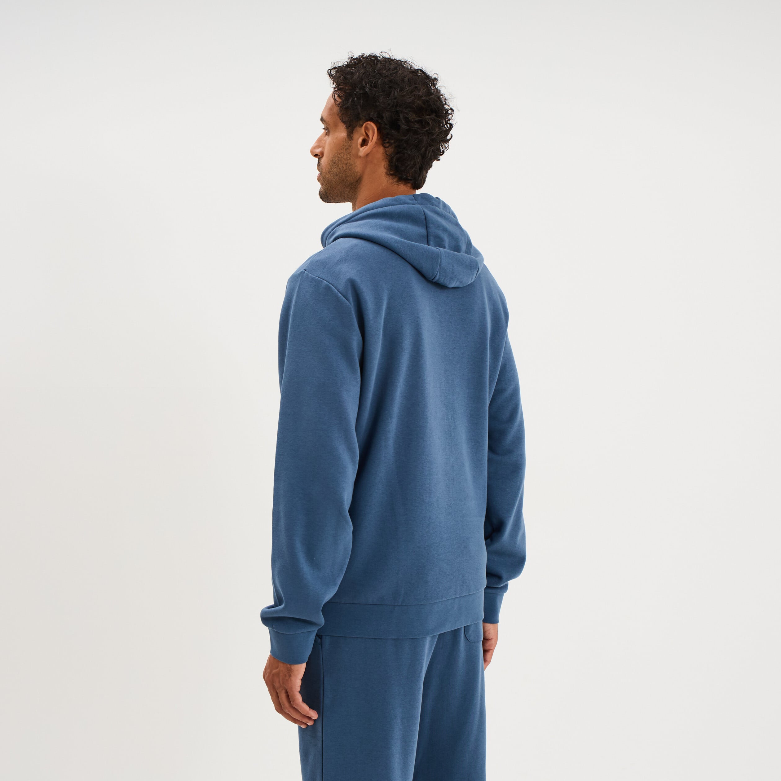 Sweat hoodie 1 poche Kappa bleu gris homme