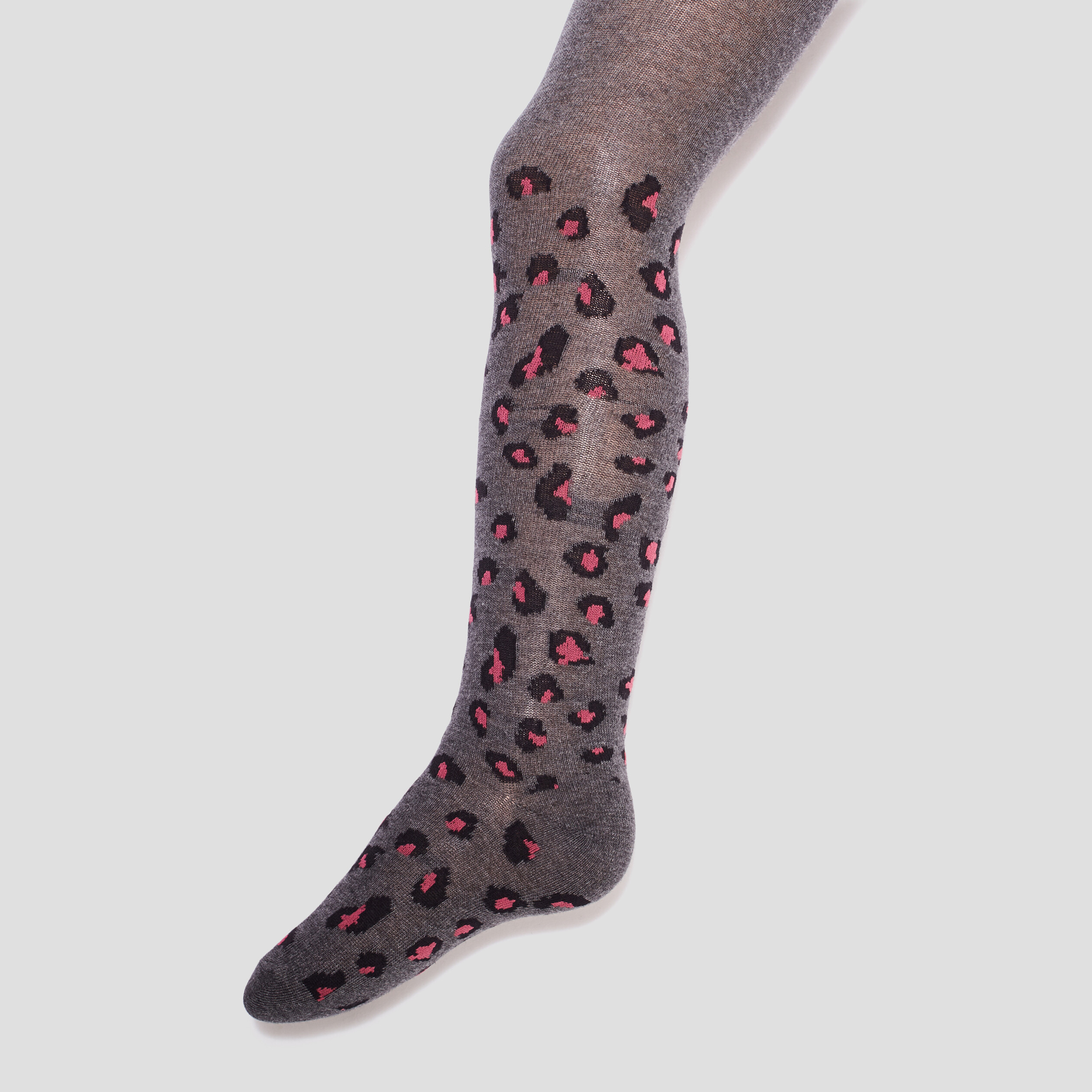 lot 3 collants motif leopard multicolore fille Lot 3 collants motif léopard multicolore fille