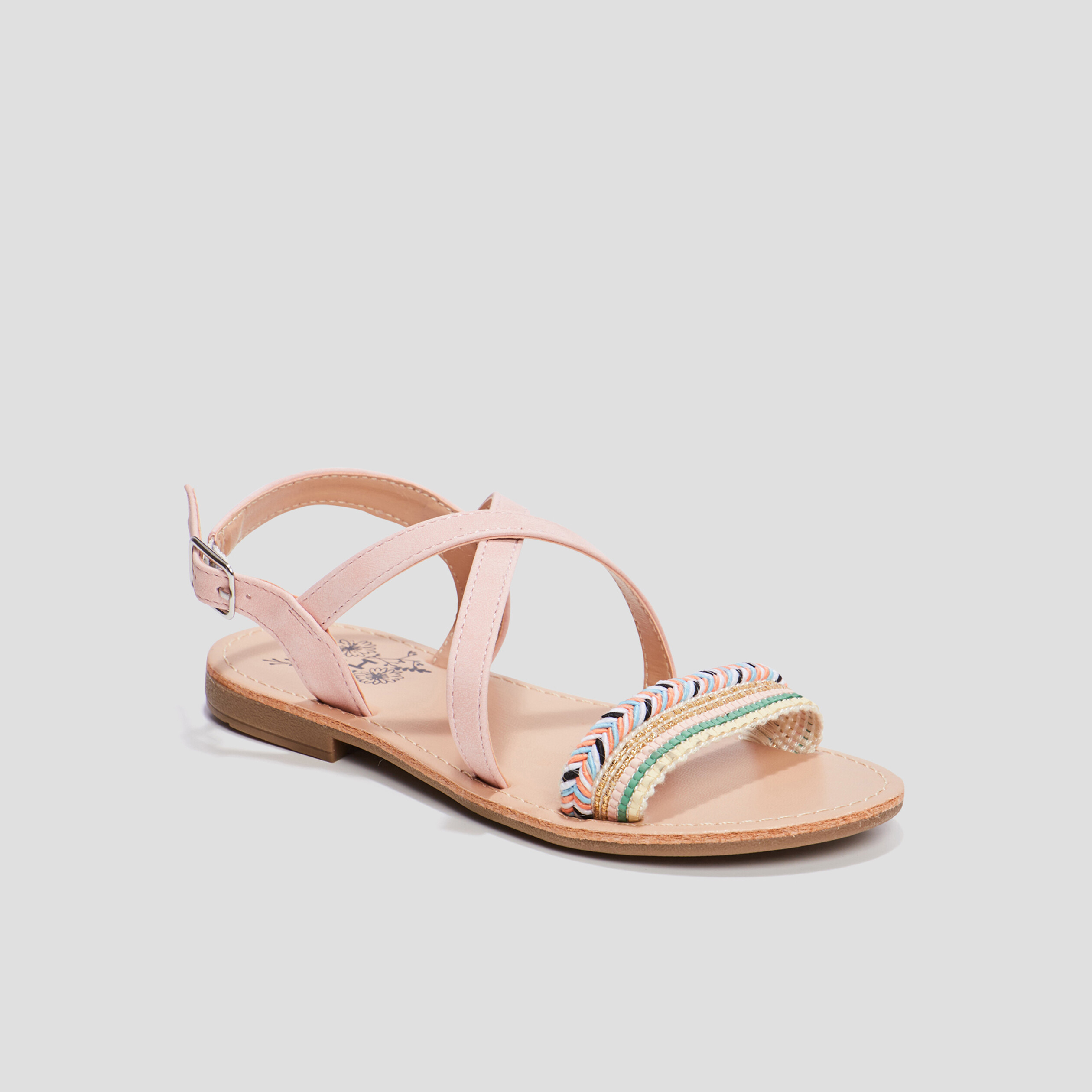 Sandales D'Été Fille Carter's - Taille 8 US - Rose - Neuf Sans Emballage - Matière Tissu