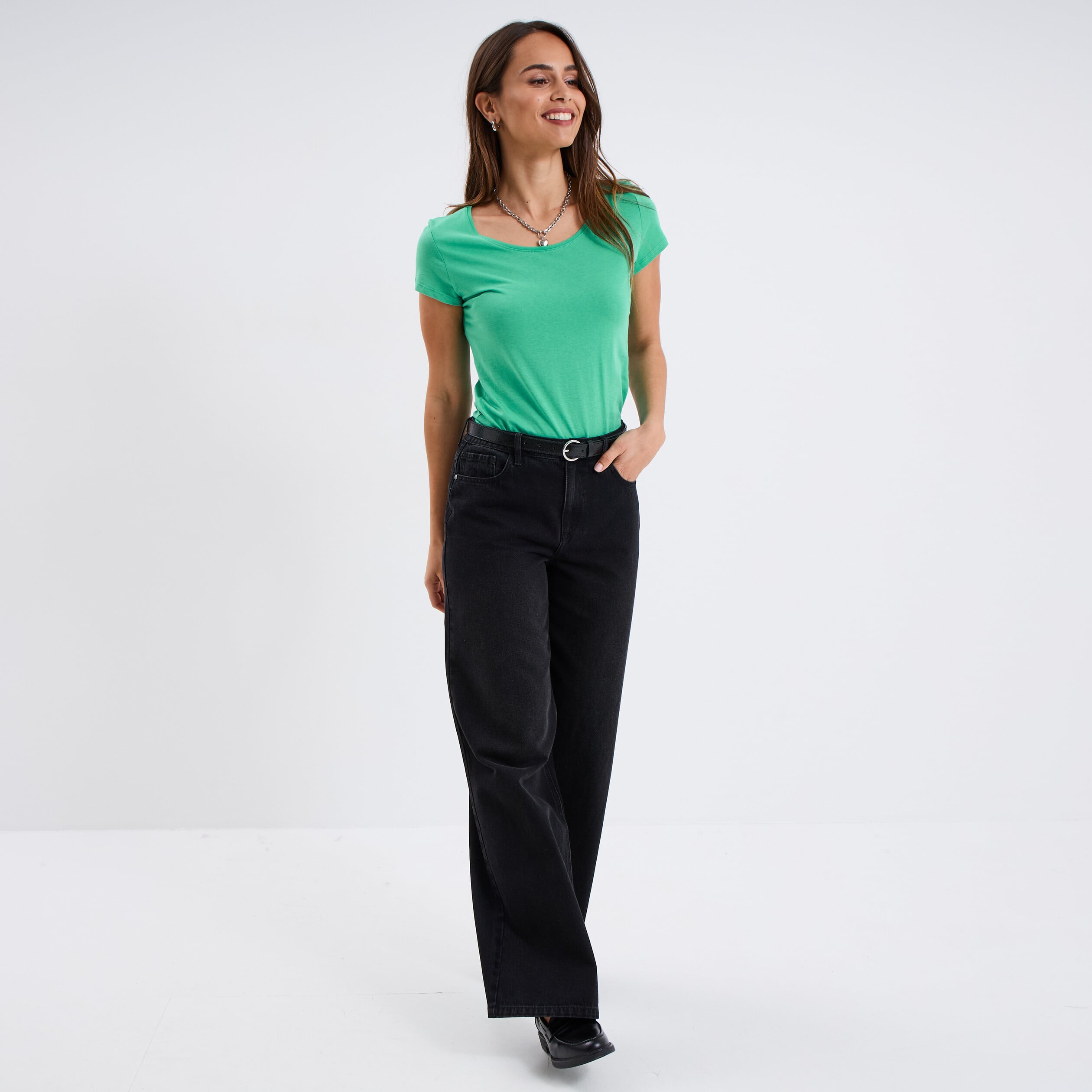 T-Shirt Col Rond Manches Courtes Femme Guilty – Springfield Style Urbain & Confort Quotidien