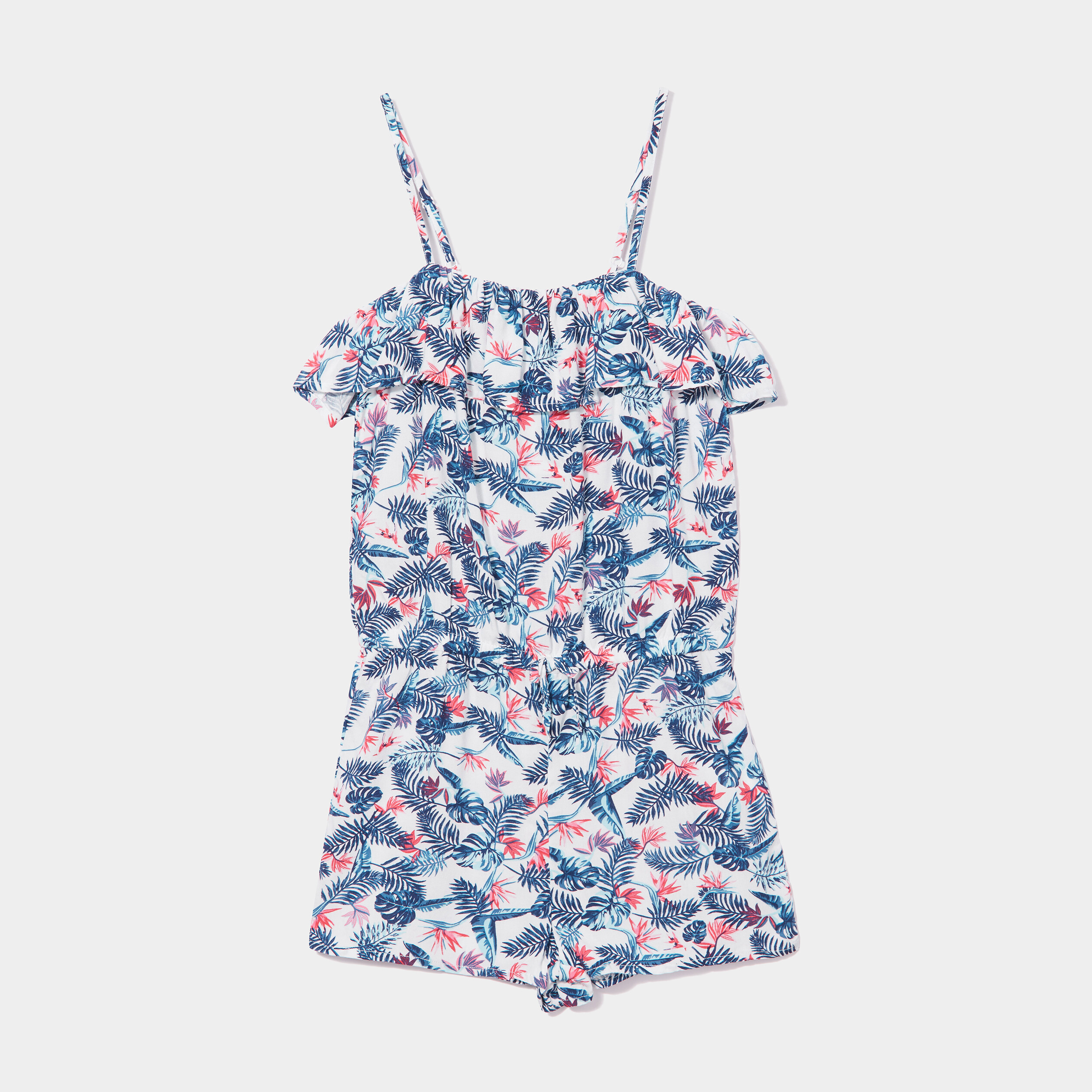 combishort a volants blanc fille Combishort à volants blanc fille