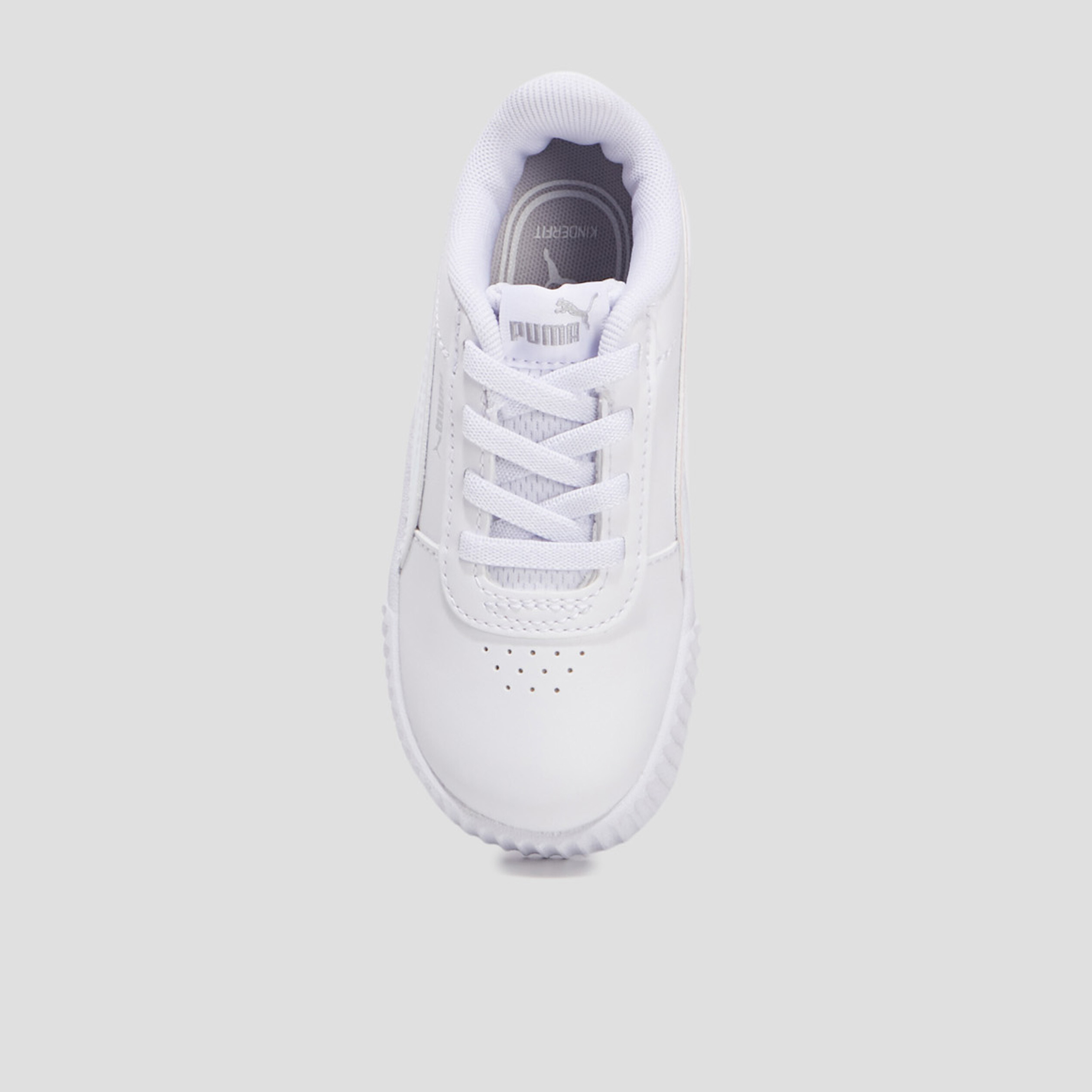 tennis a lacets puma carina blanc fille Tennis à lacets Puma Carina blanc fille