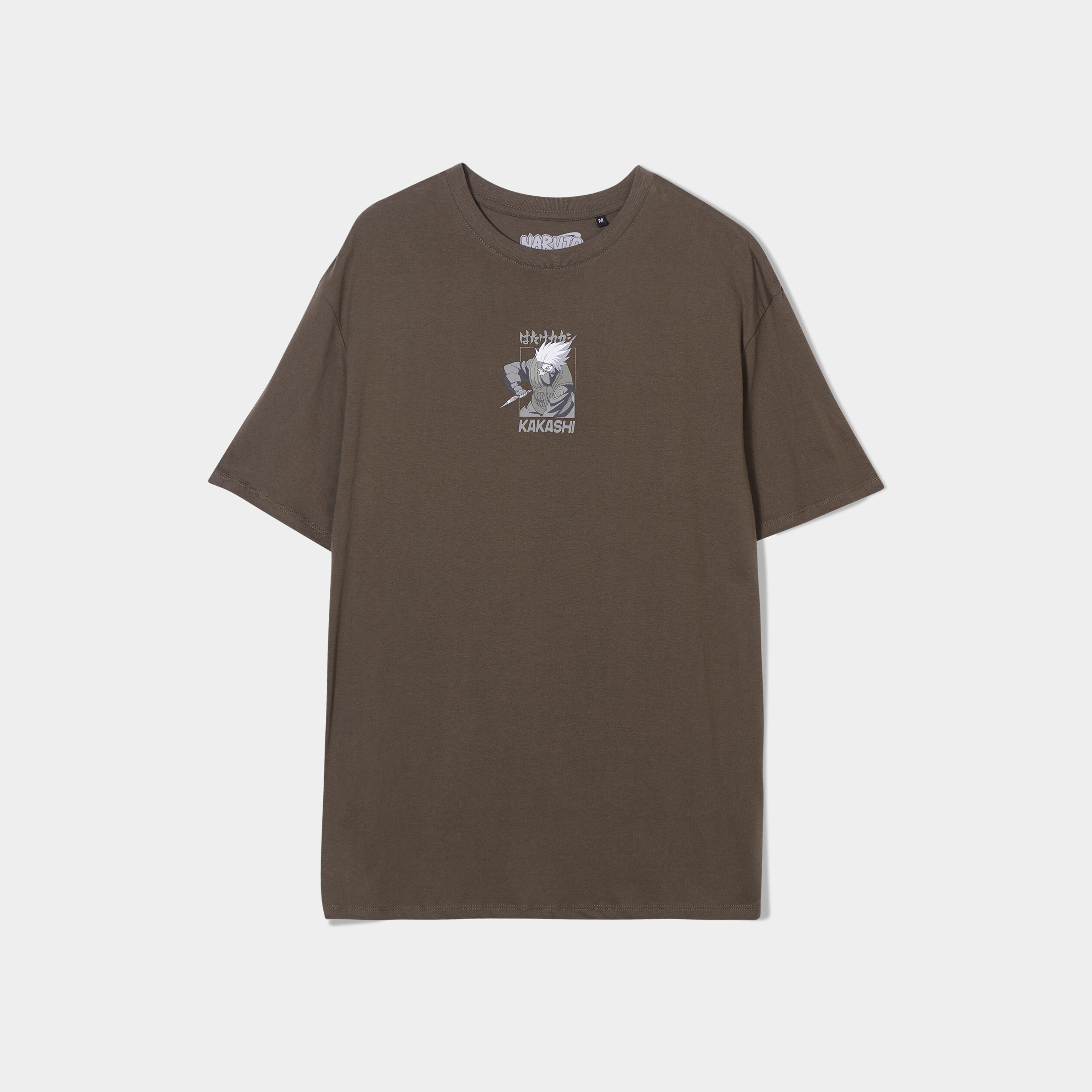 t shirt manches courtes kakashi naruto vert kaki homme T-shirt manches courtes Kakashi Naruto vert kaki homme