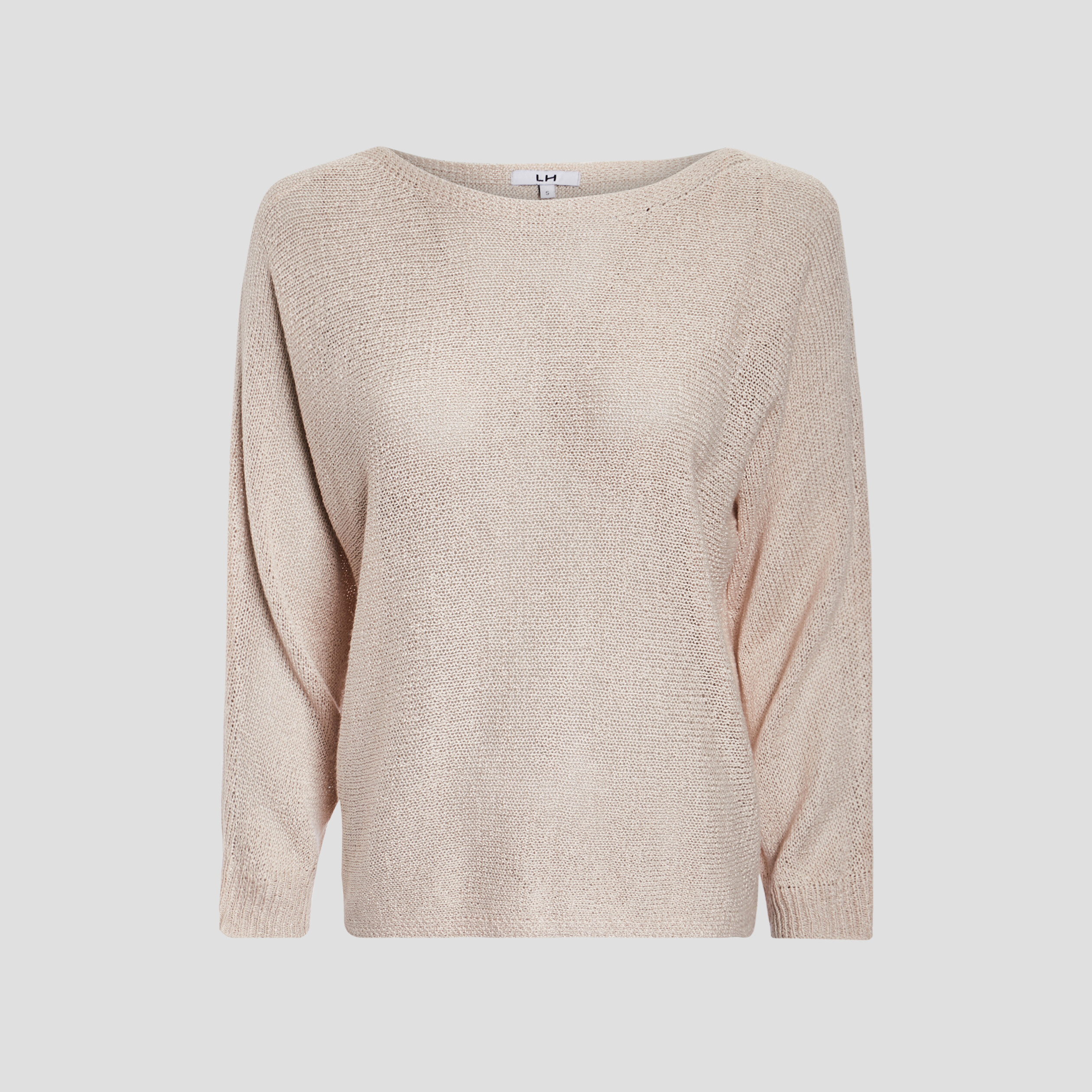 Pull manches longues sable femme