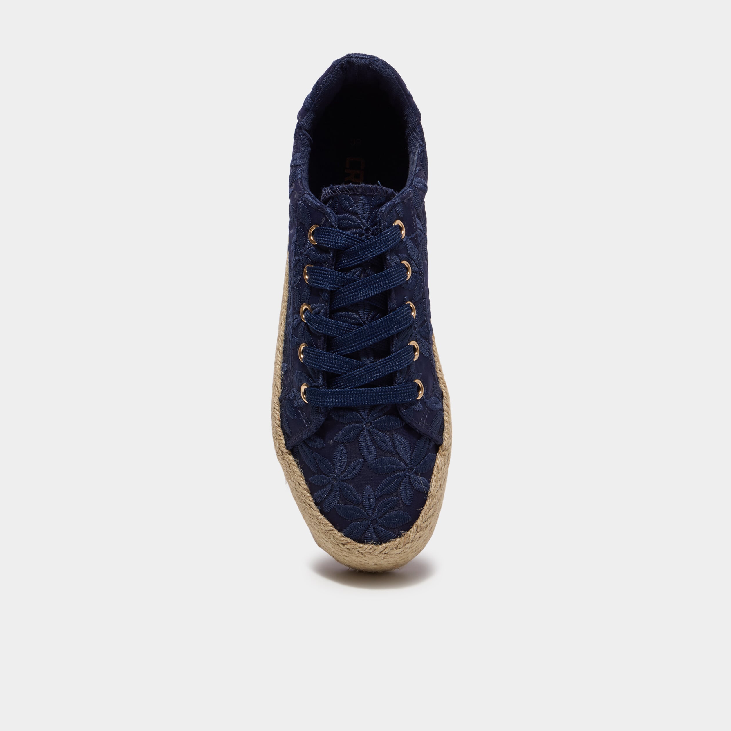 Baskets en toile bleu marine femme