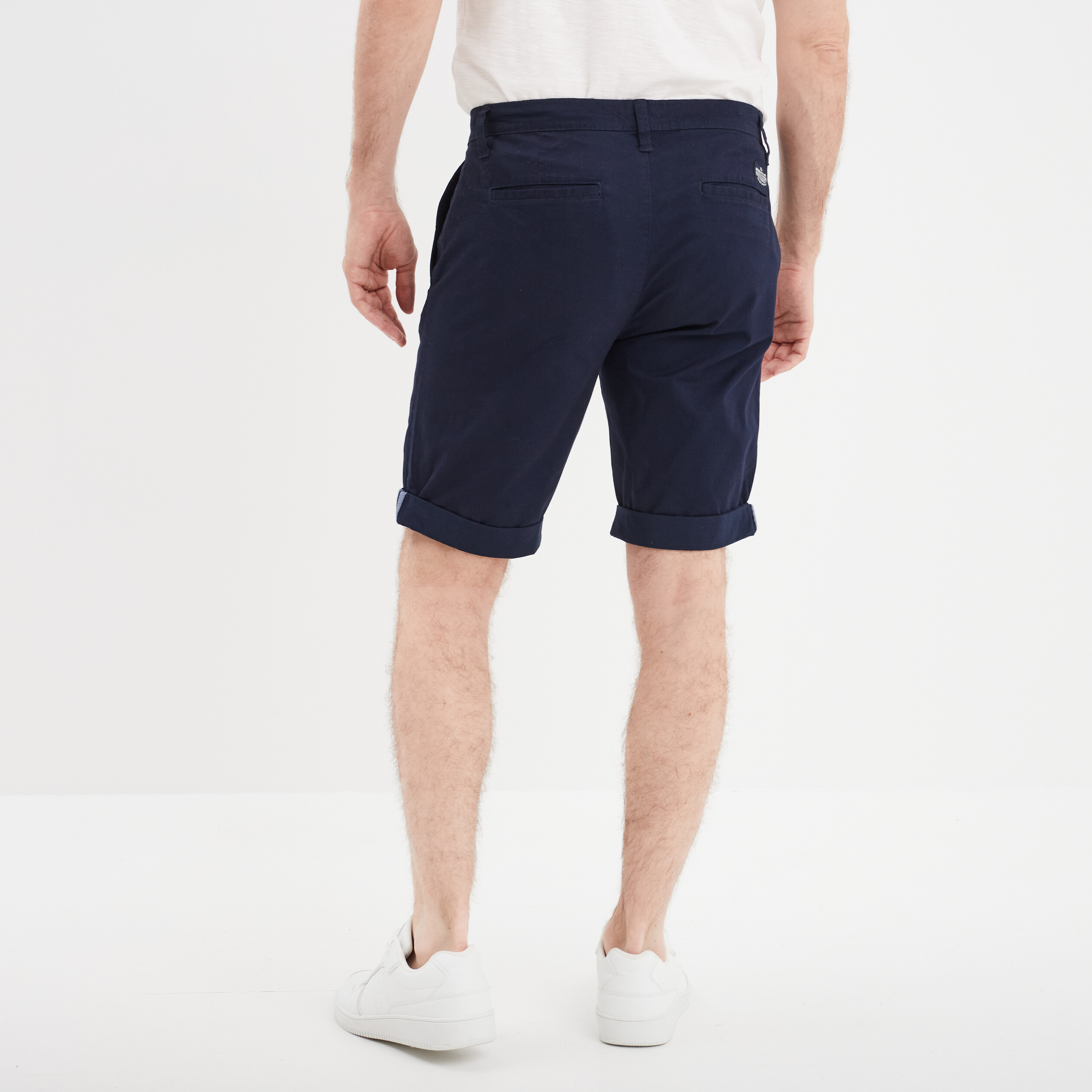 short chino slim creeks bleu marine homme Short chino slim Creeks bleu marine homme