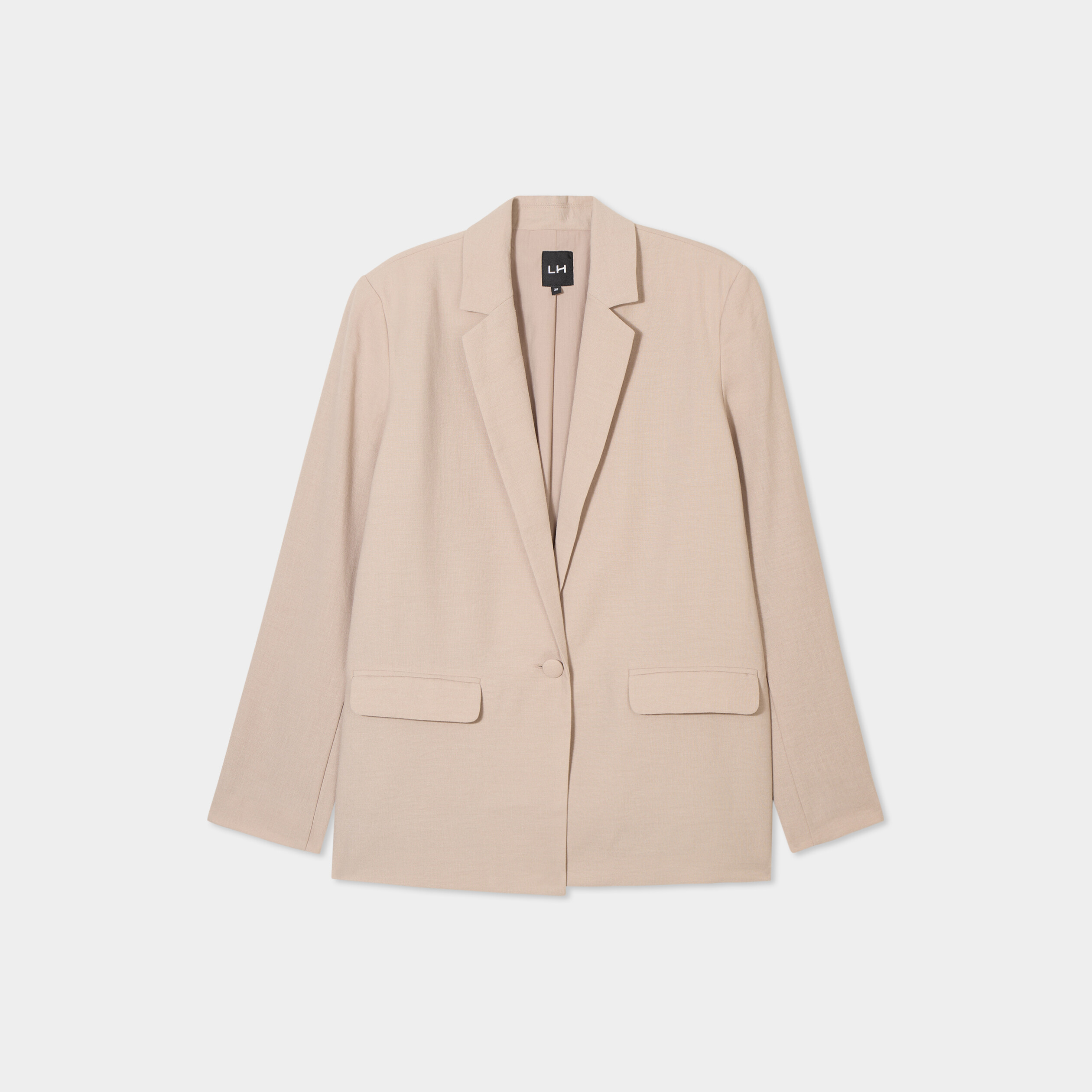 veste blazer droite beige femme Veste blazer droite beige femme