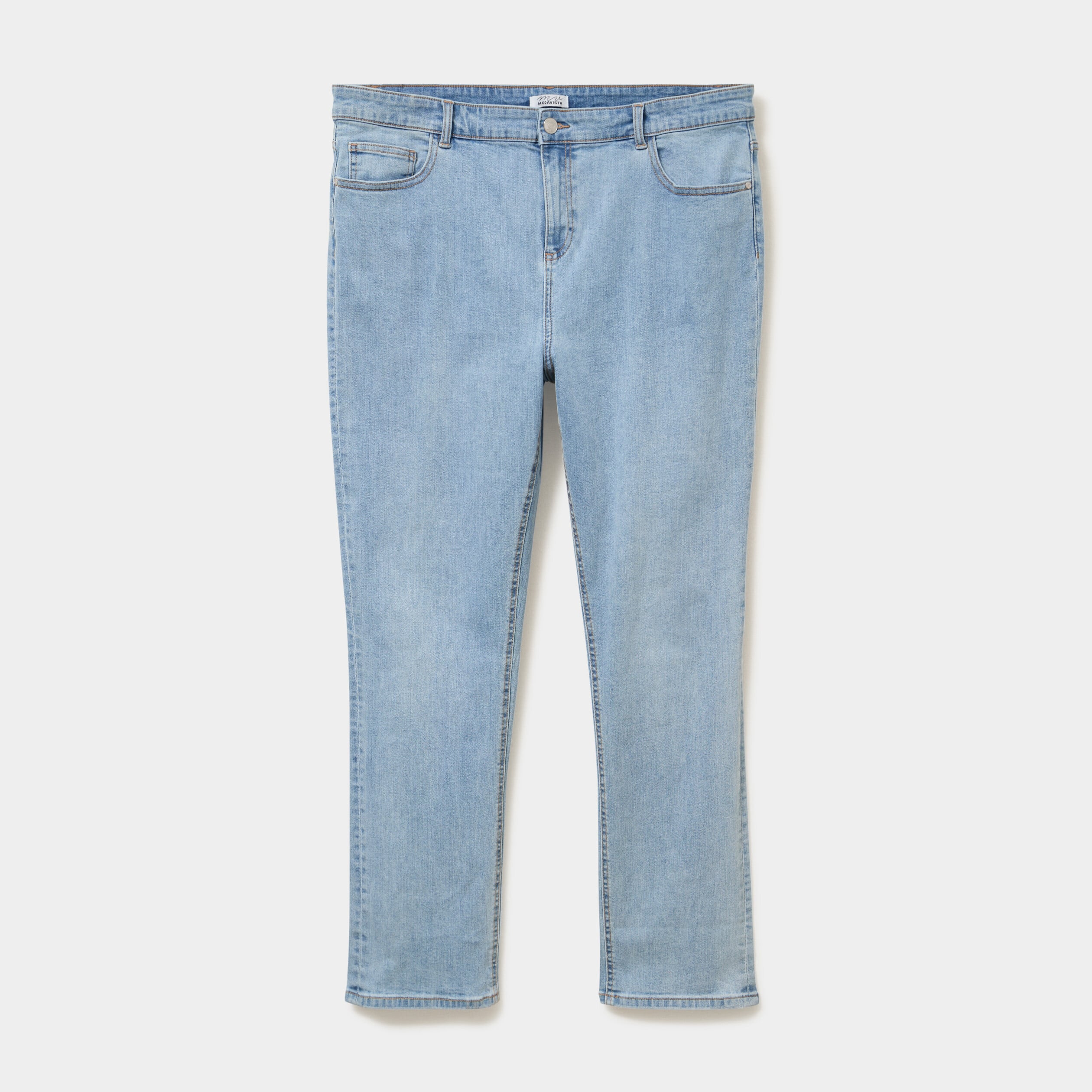 Jeans droit taille haute denim triple stone femme grande taille