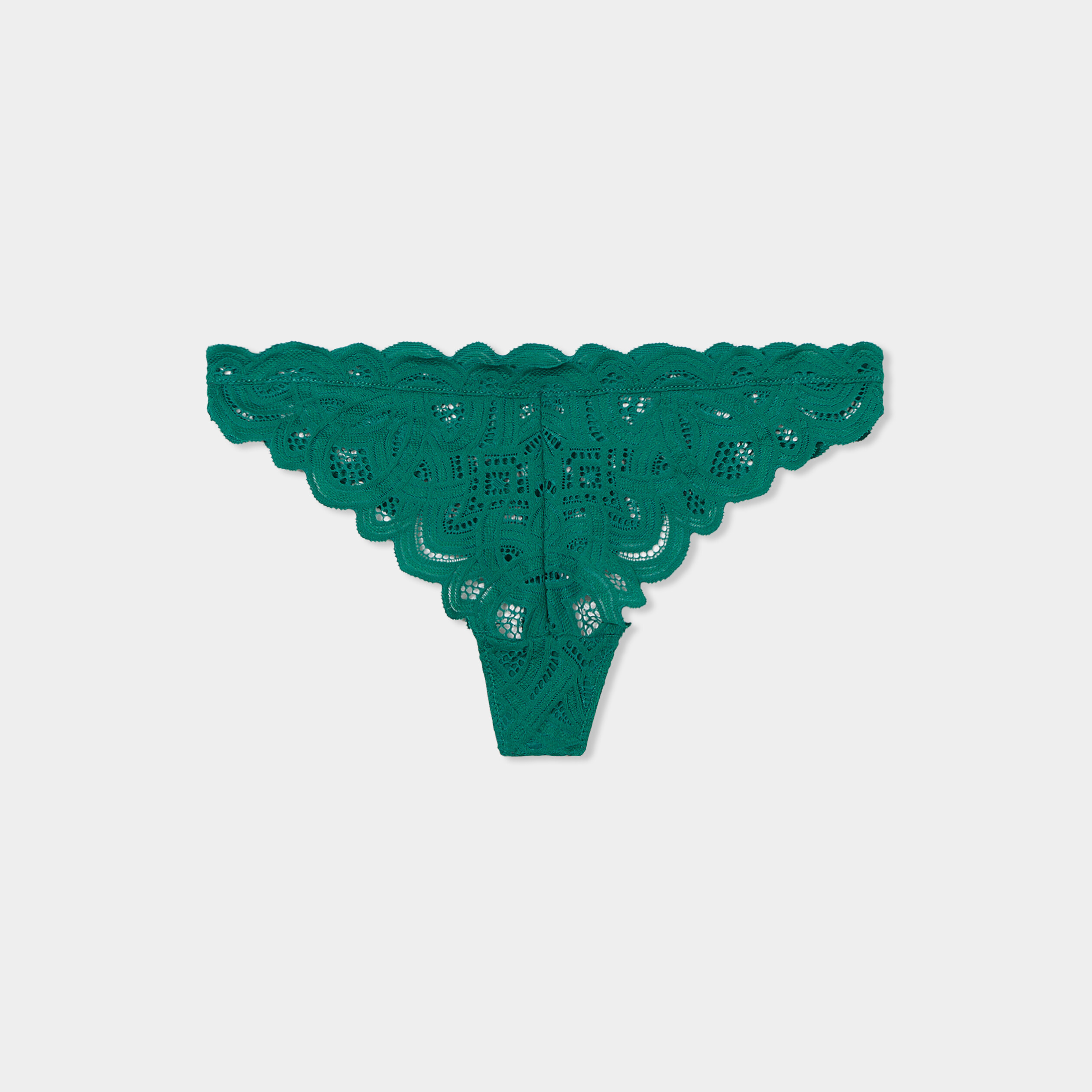 tanga en dentelle vert fonce femme Tanga en dentelle vert foncé femme