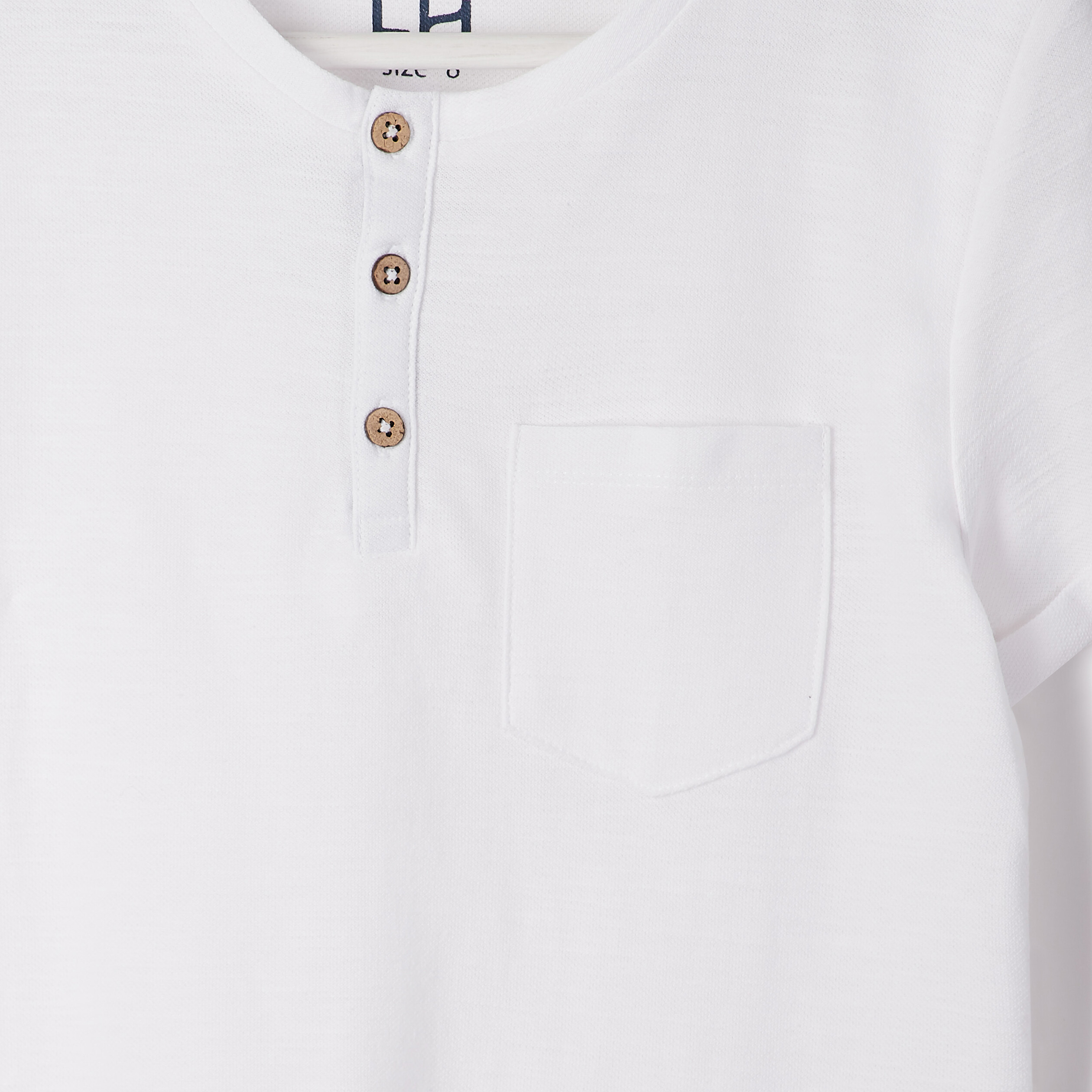 T-shirt manches courtes blanc gar&ccedil;on