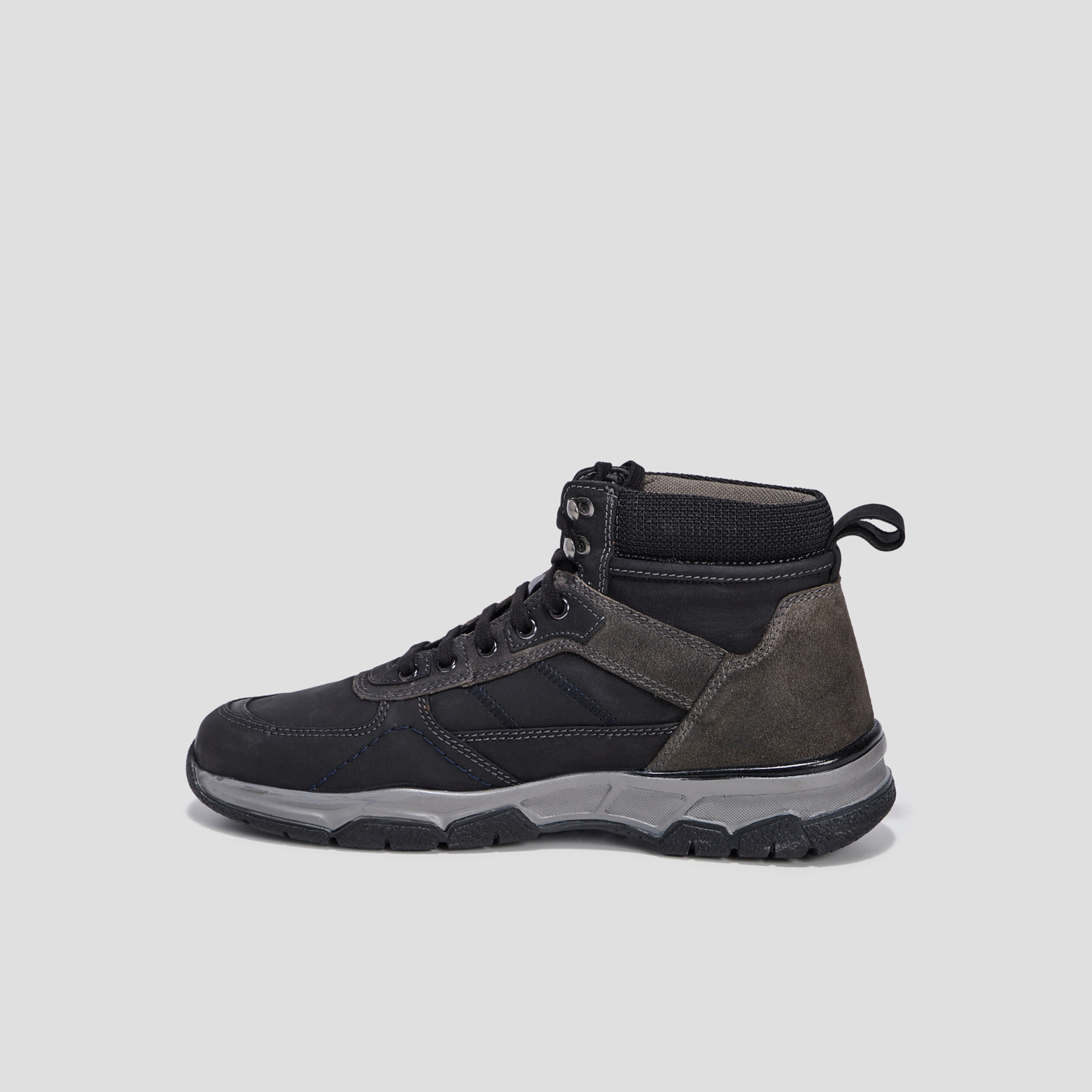 bottines a lacets en cuir noir homme Bottines à lacets en cuir noir homme
