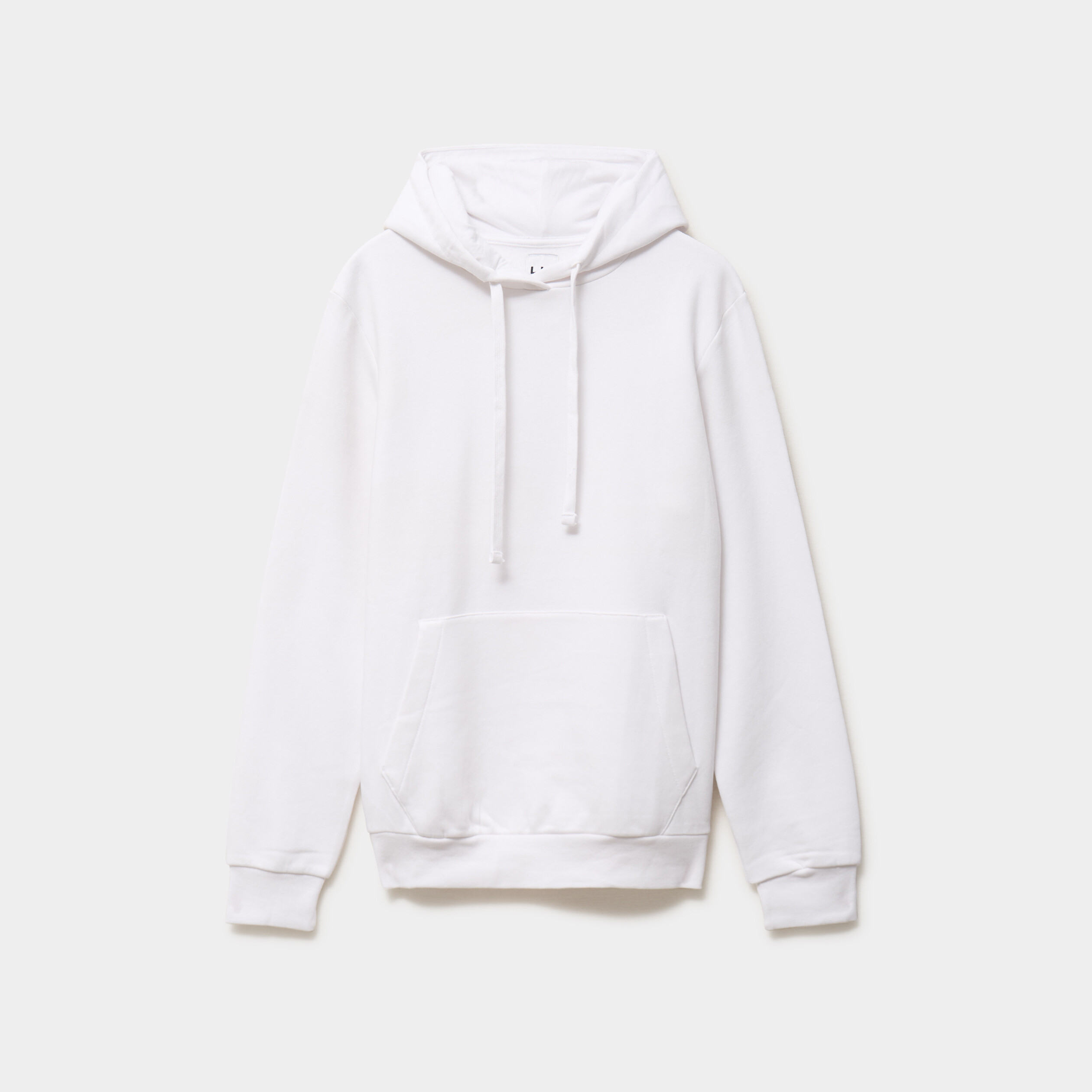 Sweat molleton &agrave; capuche hoodie blanc homme