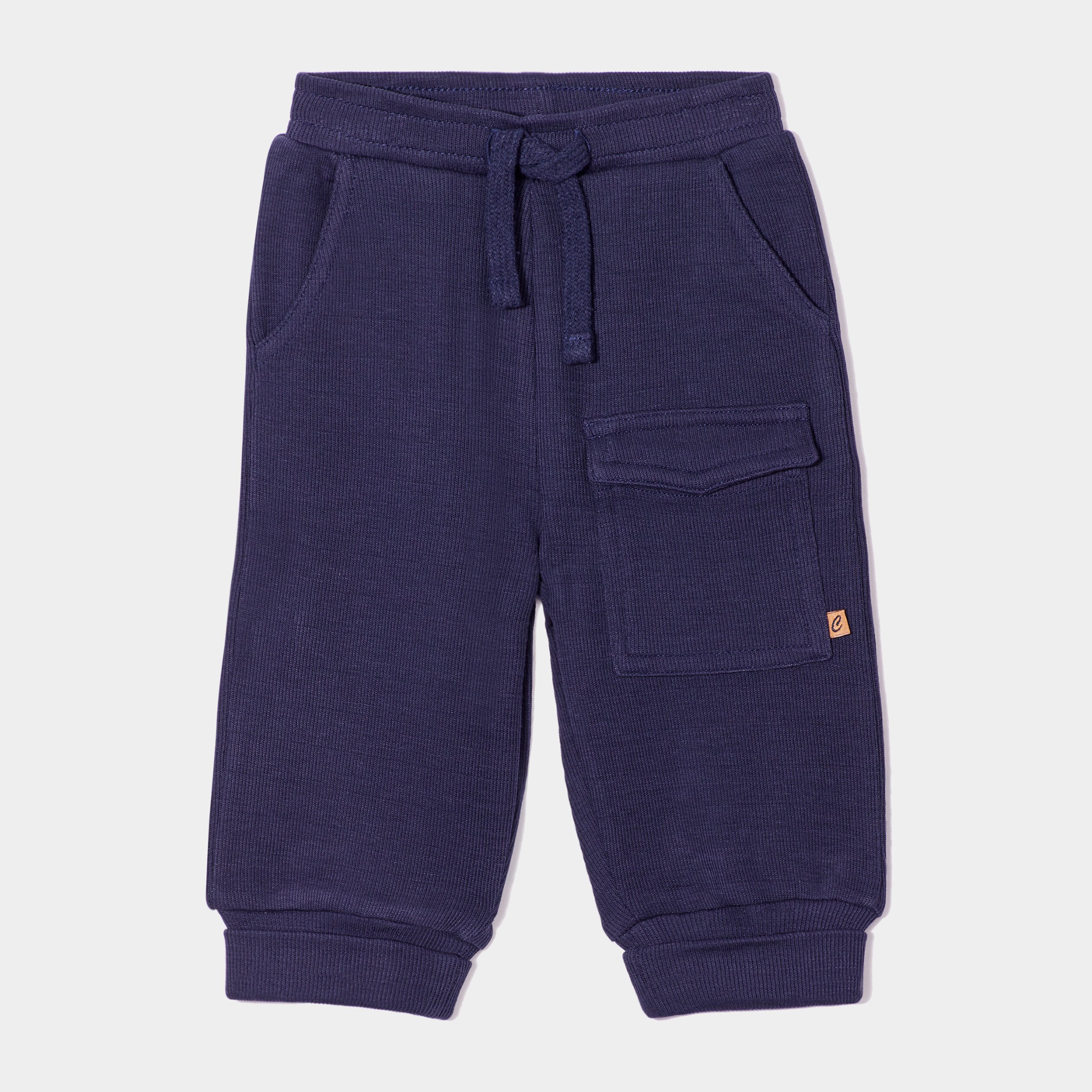 pantalon jegging taille elastiquee bleu marine bebeg Pantalon jegging taille élastiquée bleu marine bébé garçon