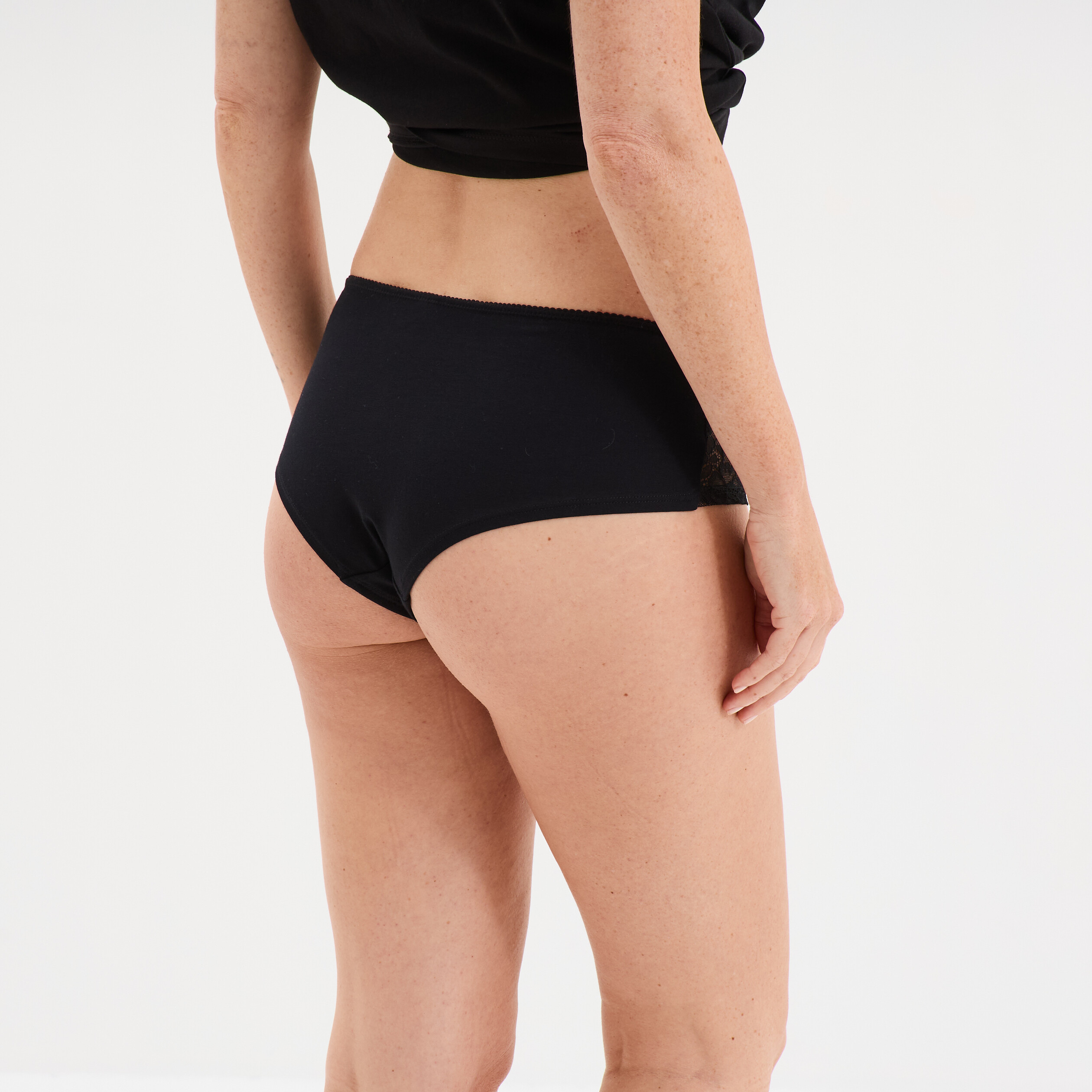 Shorty coton majoritaire noir femme