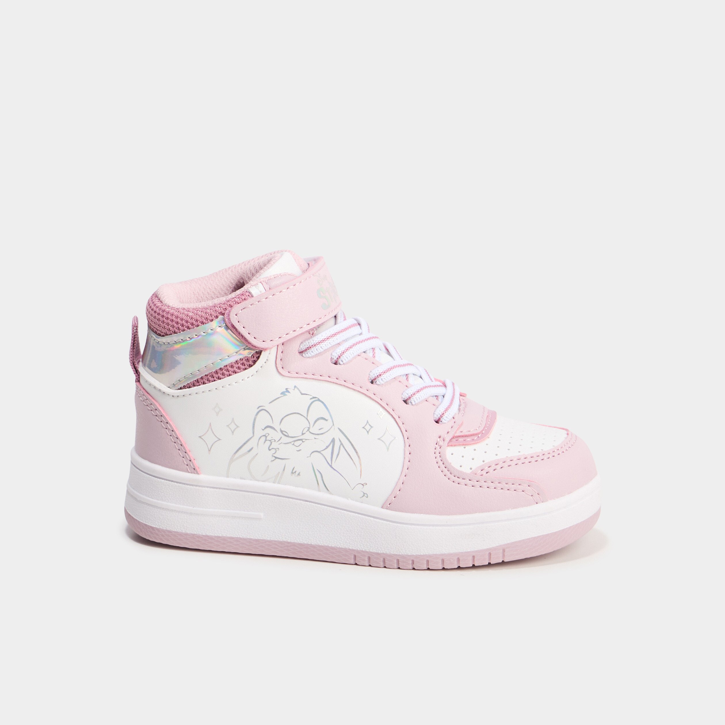 baskets montantes a scratchs stitch blanc fille Baskets montantes à scratchs Stitch blanc fille