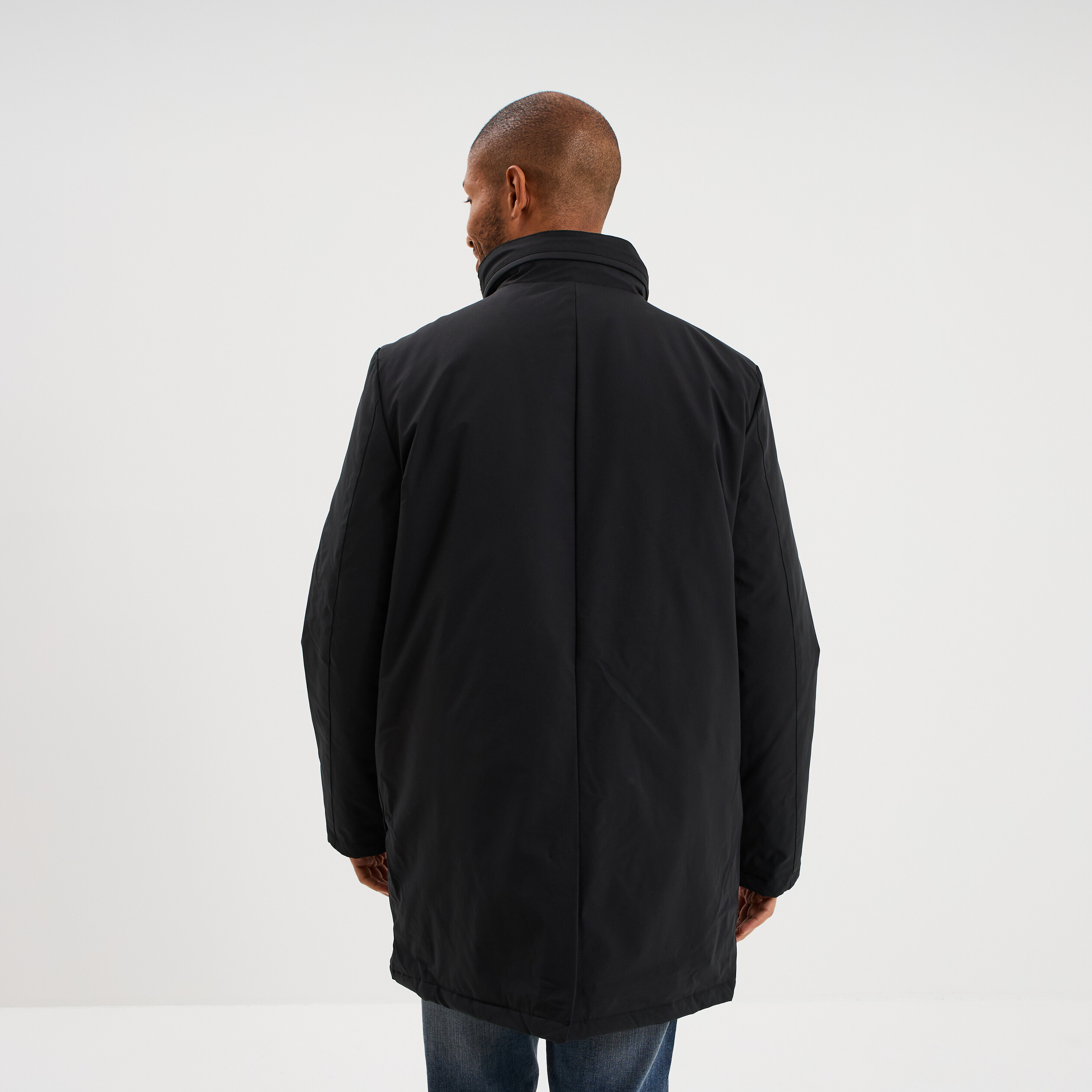 Parka 3-en-1 d&eacute;perlante noir homme