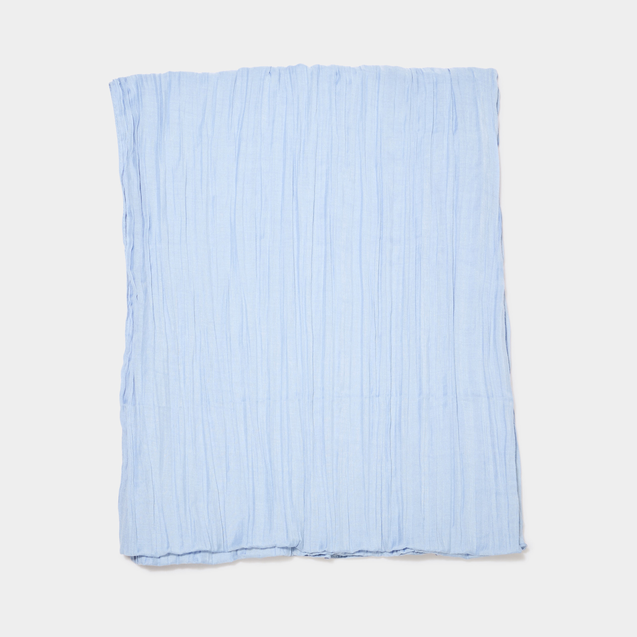 foulard aspect froisse bleu clair femme Foulard aspect froissé bleu clair femme