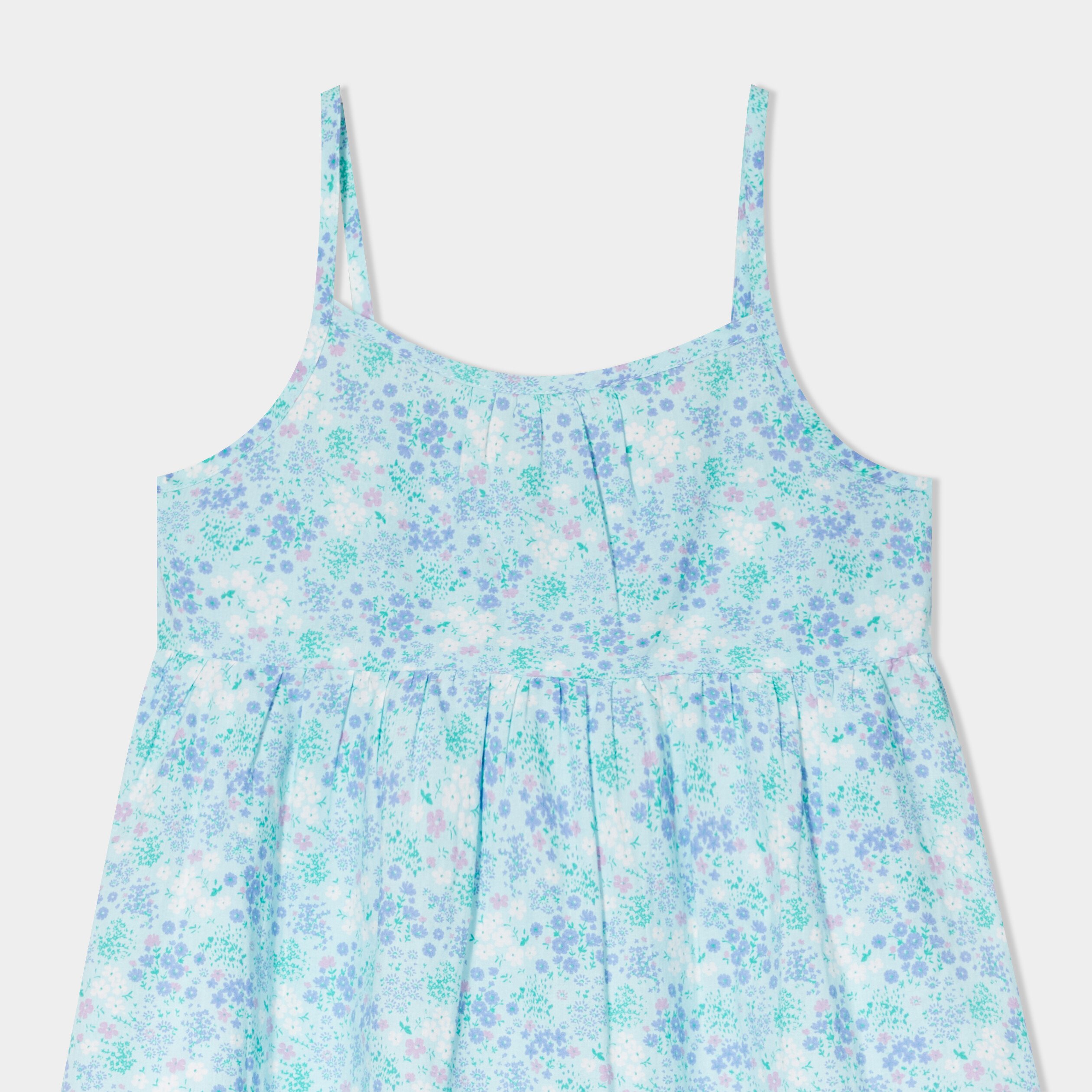 robe courte a bretelles fines bleu clair fille Robe courte à bretelles fines bleu clair fille