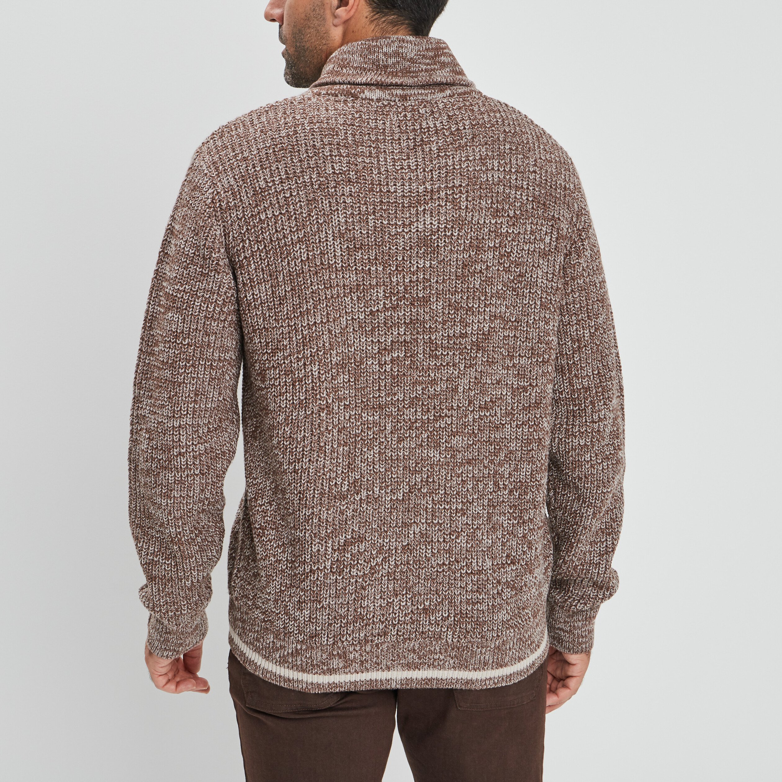 Pull homme col chale hotsell