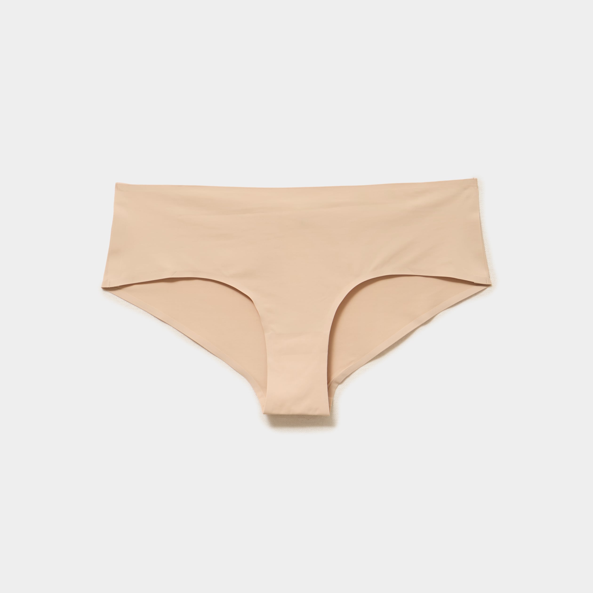 Shorty microfibre sans coutures beige femme