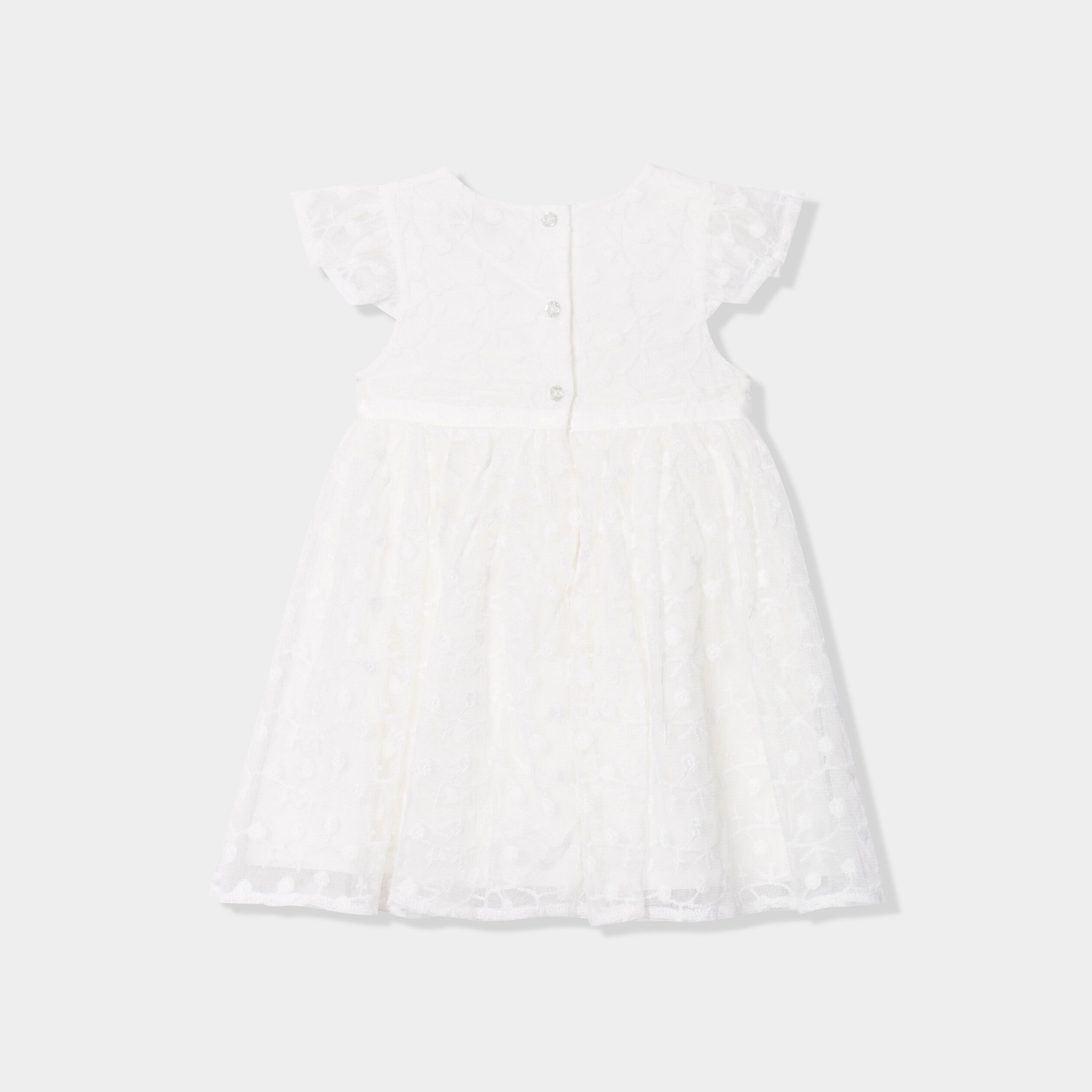 robe ceremonie en dentelle blanc bebef Robe cérémonie en dentelle blanc bébé fille