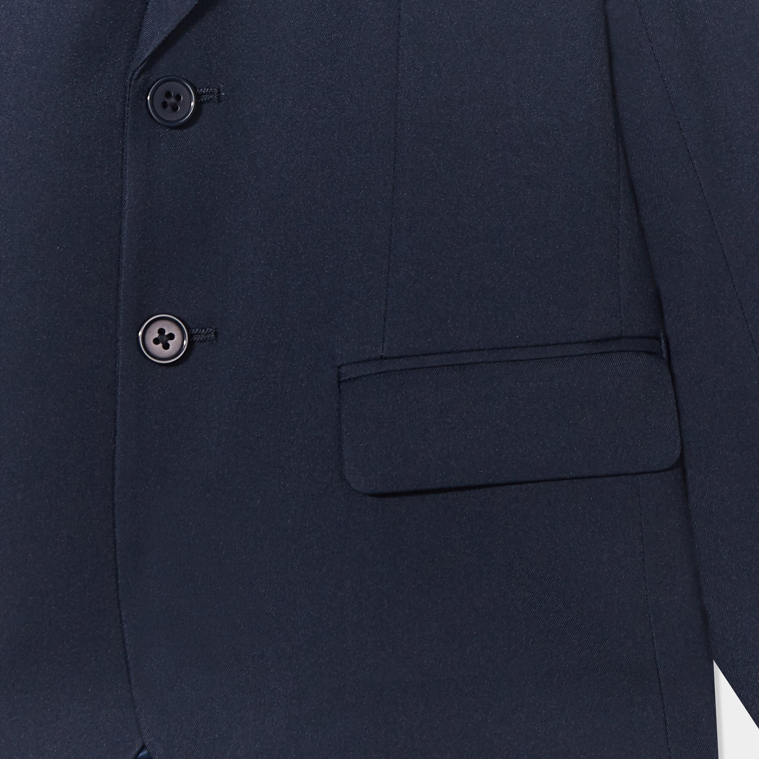 Veste blazer c&eacute;r&eacute;monie boutonn&eacute;e bleu marine gar&ccedil;on