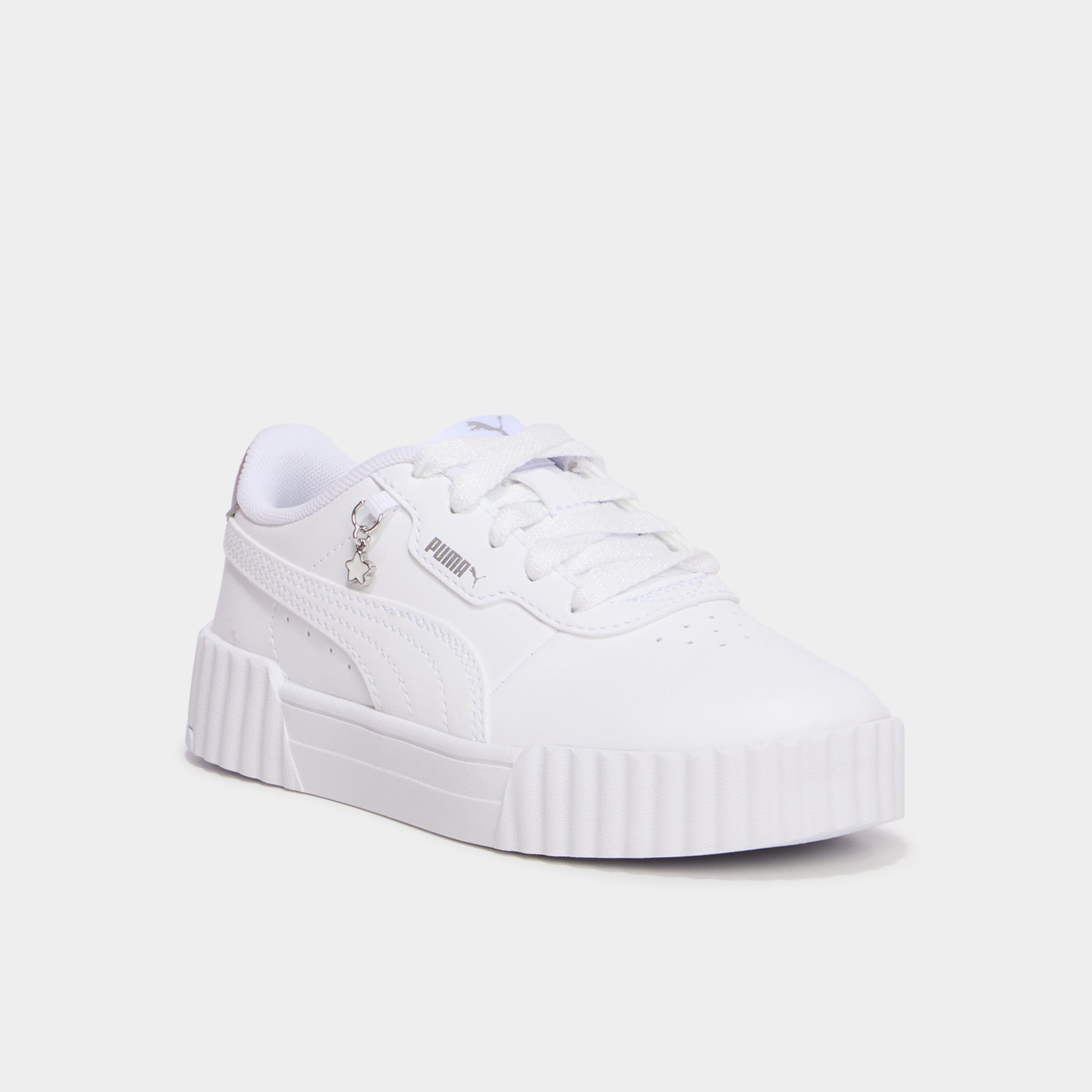 Baskets Puma Carina 3.0 Floral gris argent fille