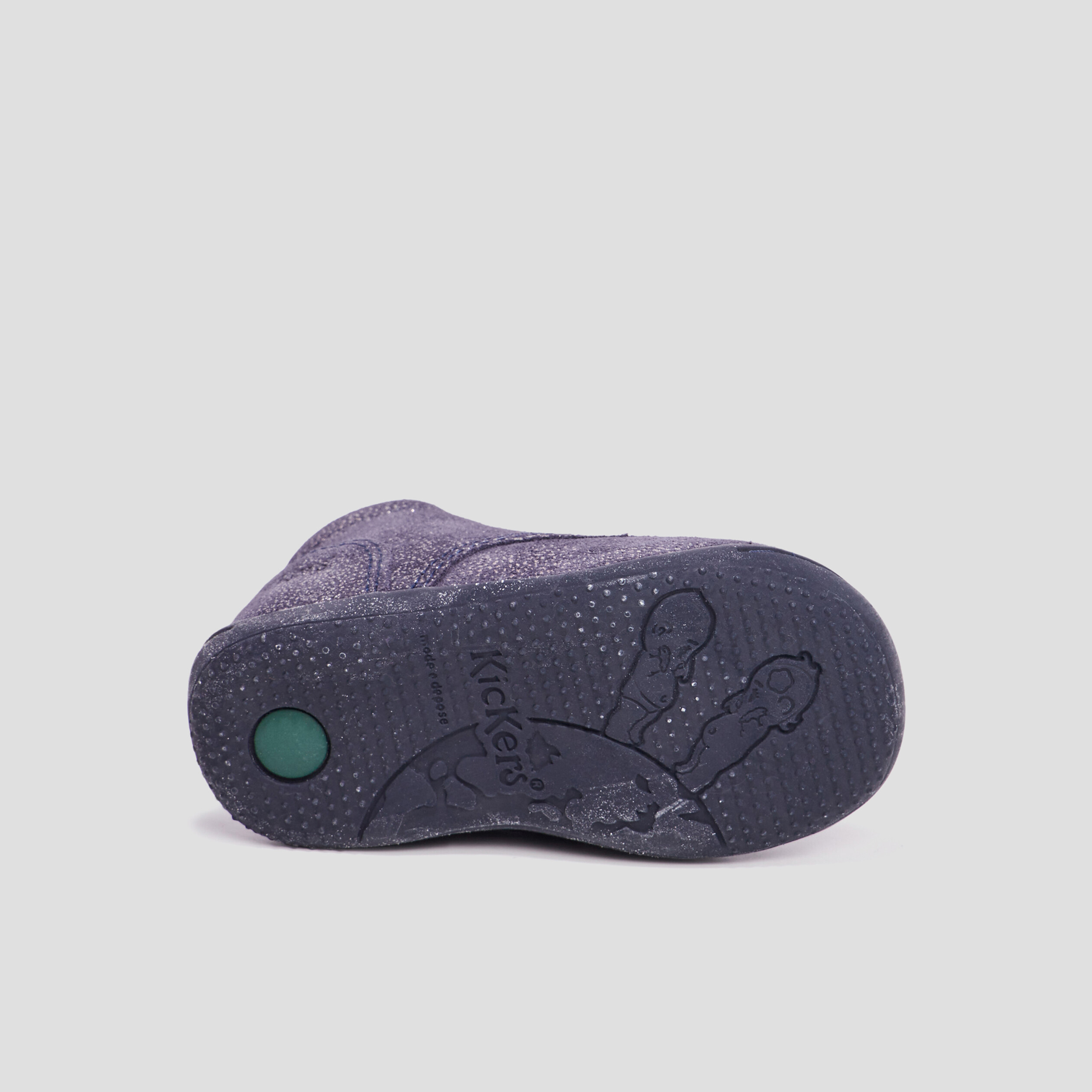 bottillons en cuir kickers gulyflow bleu marine bebef Bottillons en cuir Kickers Gulyflow bleu marine bébé fille