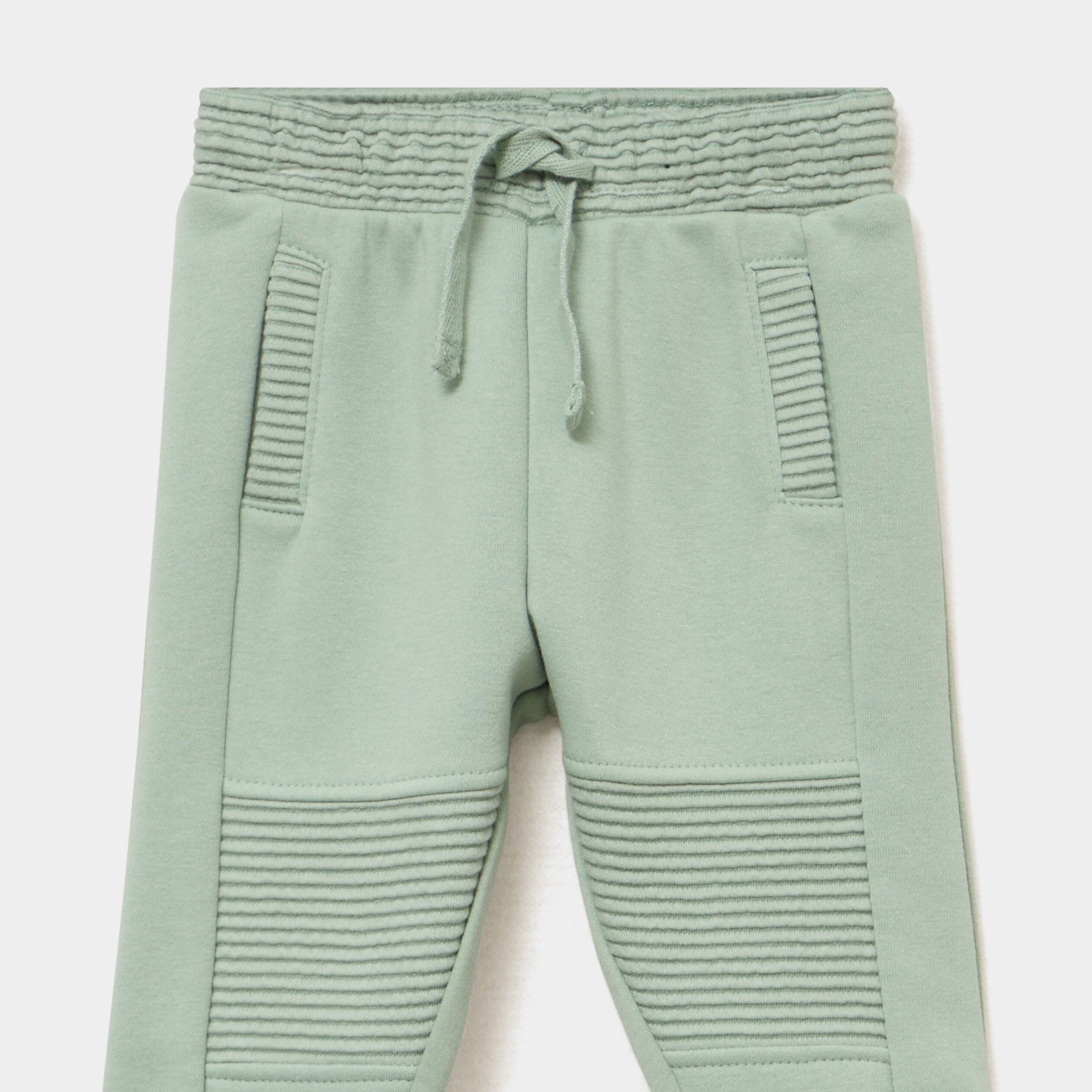 Pantalon de jogging molletonn&eacute; vert pastel b&eacute;b&eacute; gar&ccedil;on