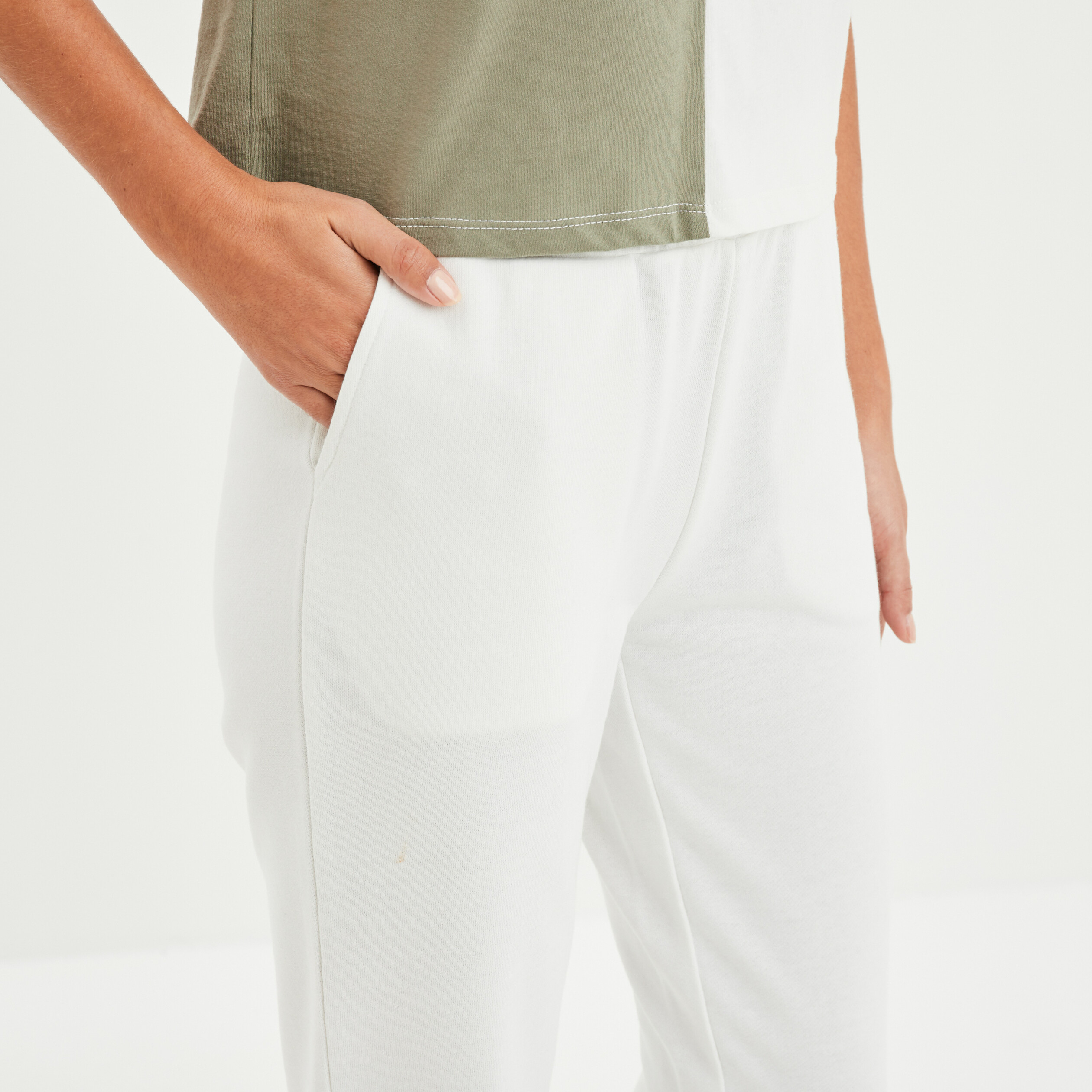 Pantalon Jogging Femme Balimo Blanc