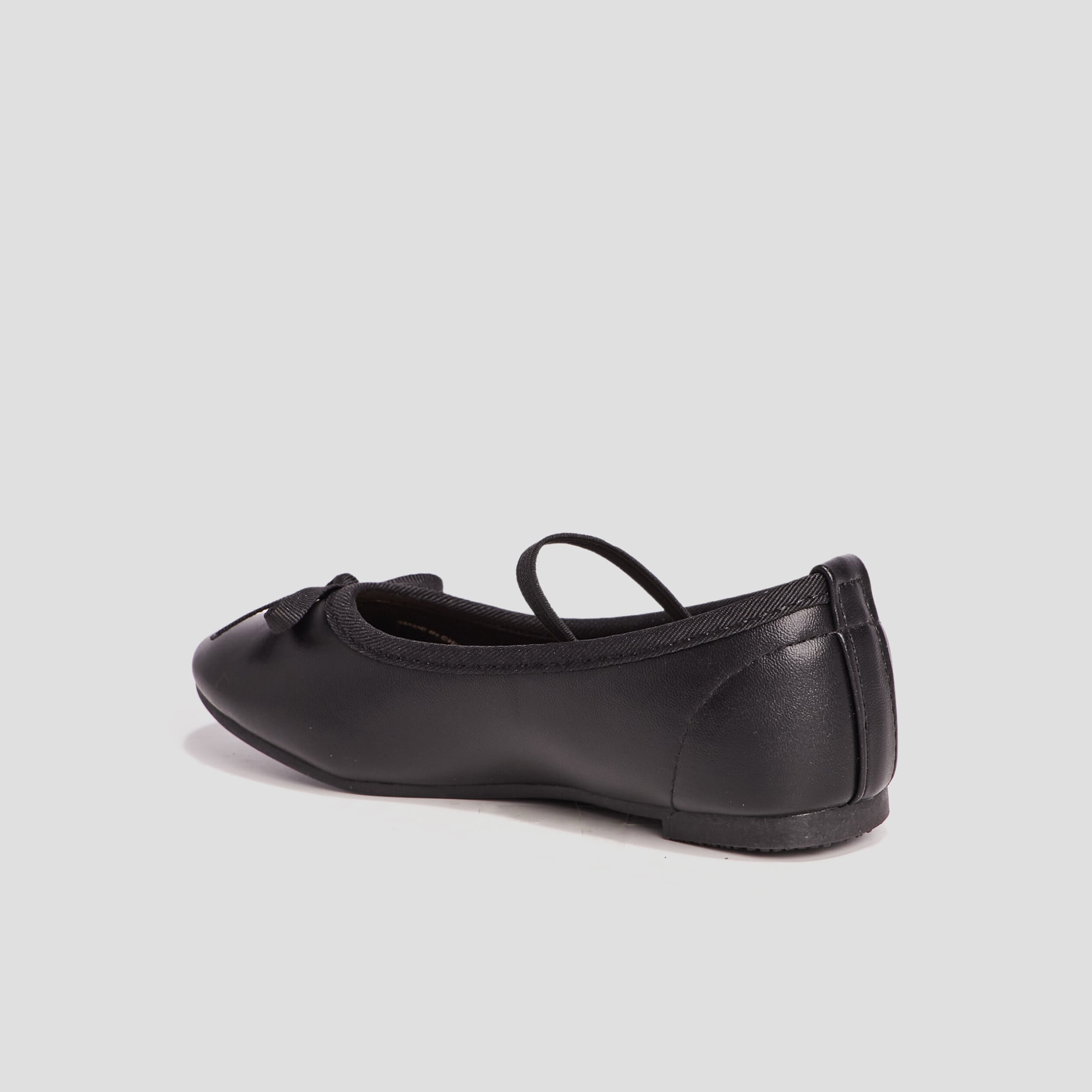 Ballerines avec noeud noir fille