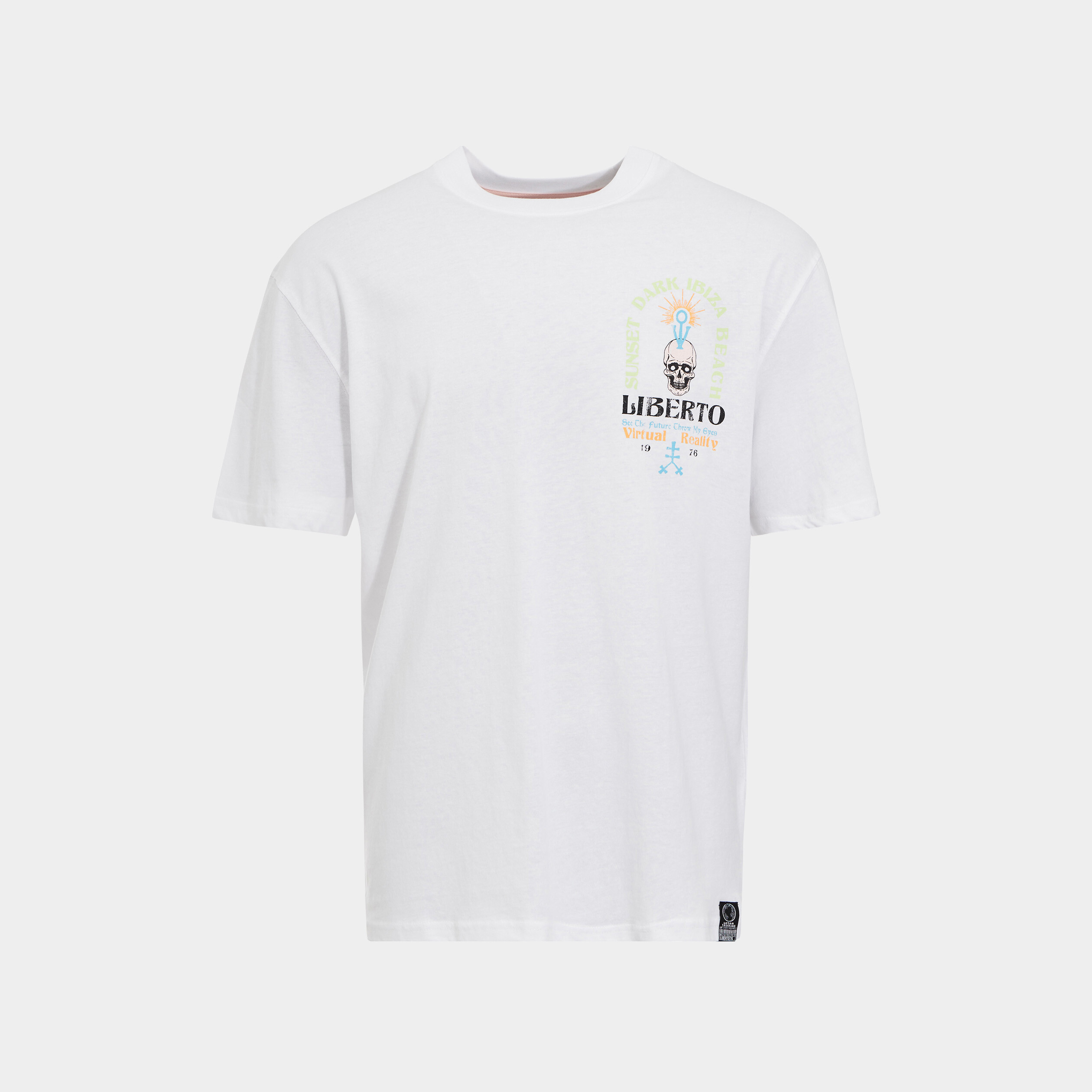 t shirt manches courtes liberto blanc homme T-shirt manches courtes Liberto blanc homme