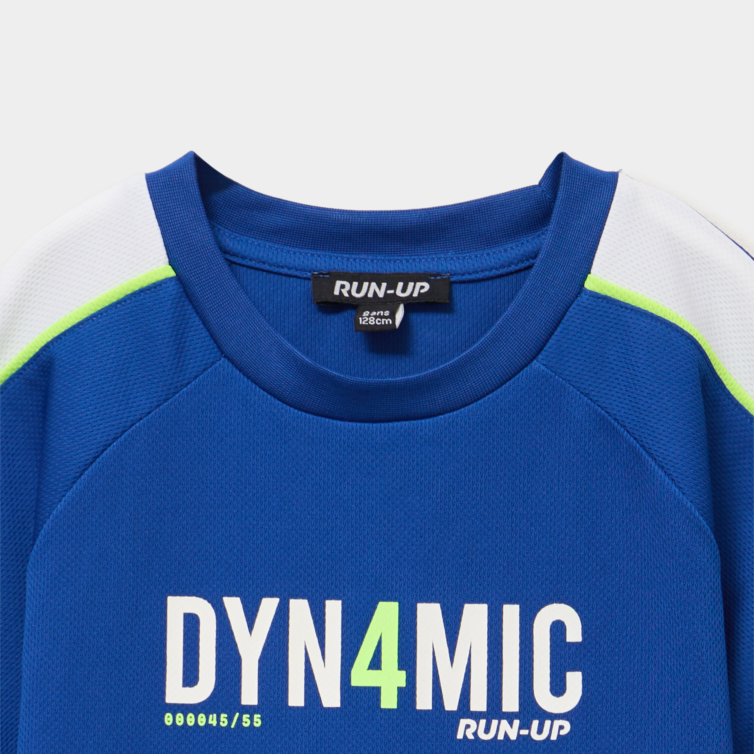 T-shirt sport relax manches courtes bleu roi gar&ccedil;on