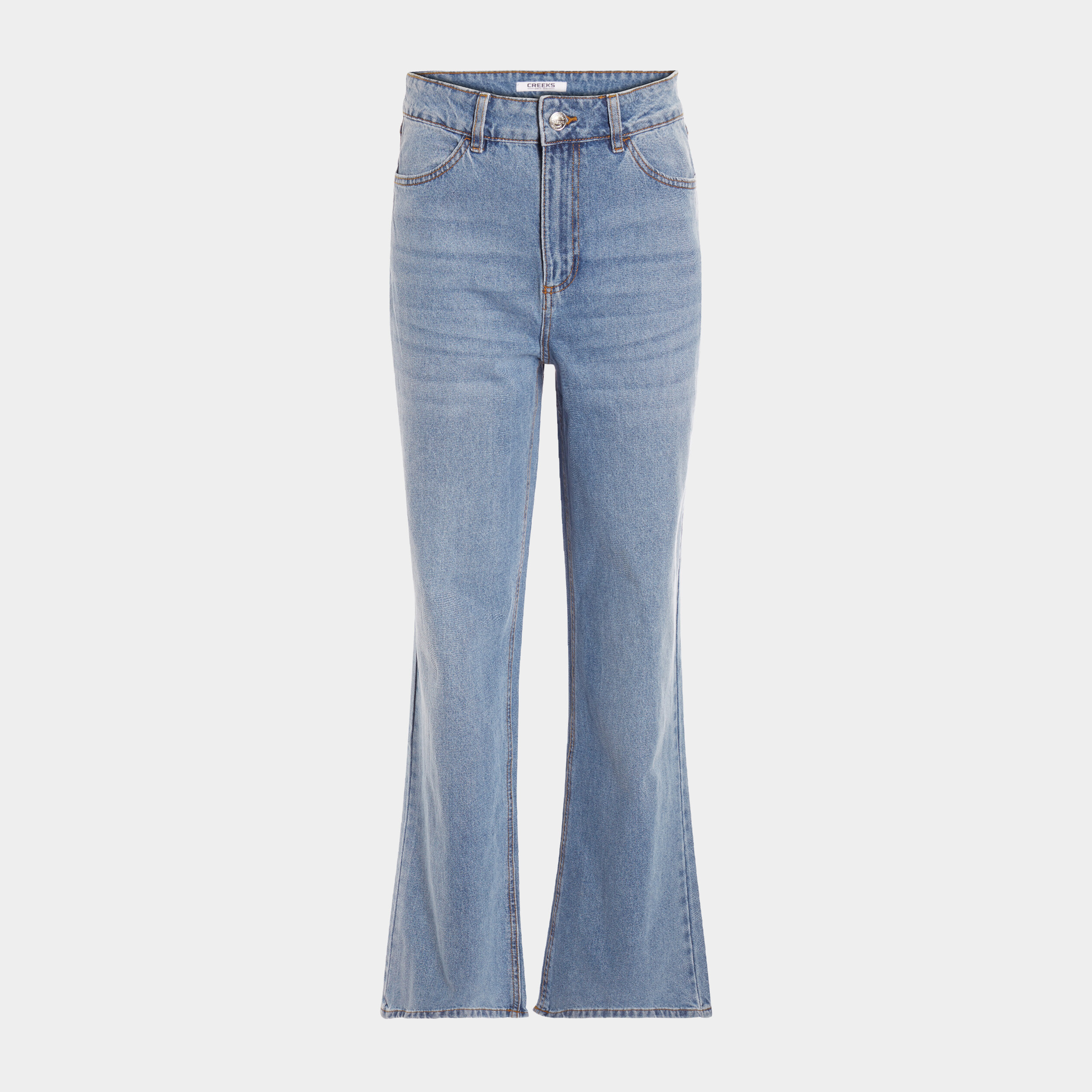 jeans palazzo taille haute denim double stone femme Jeans palazzo taille haute denim double stone femme